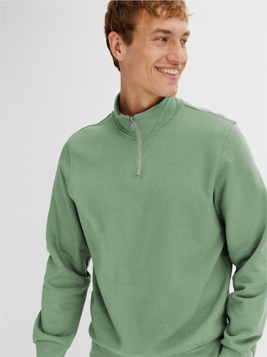 Catamaran Langarmshirt mit Stehkragen - eucalyptus