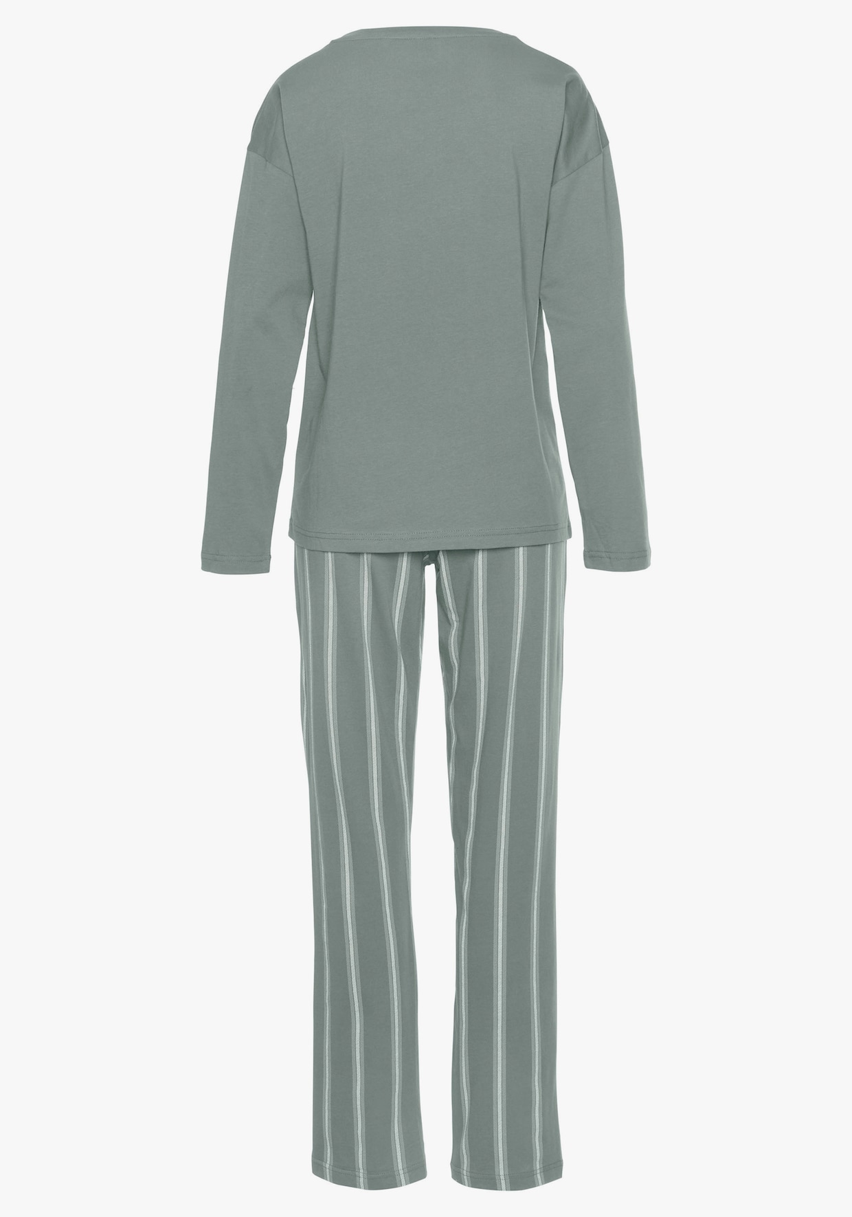 Vivance Dreams Pyjama - grün gestreift