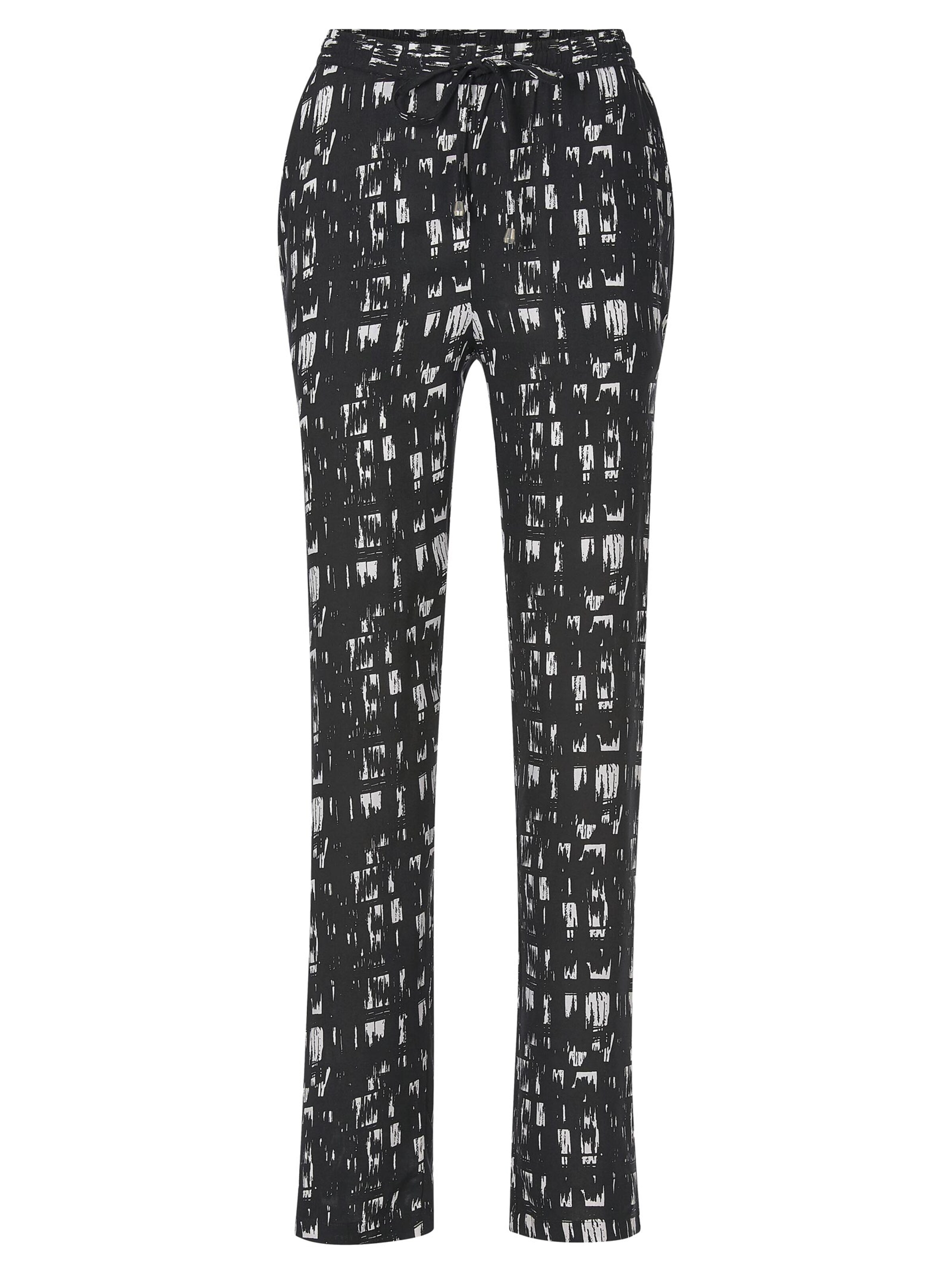 Hose - schwarz-gemustert