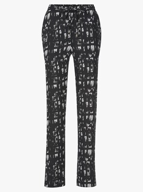 Hose - schwarz-gemustert