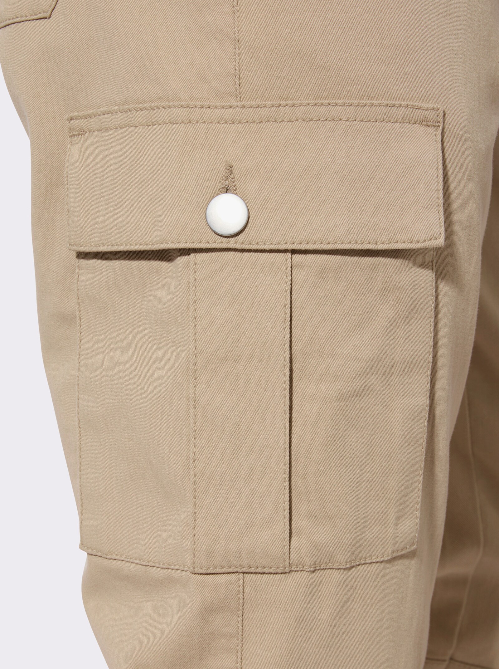 Cargohose in 7/8-Länge - beige