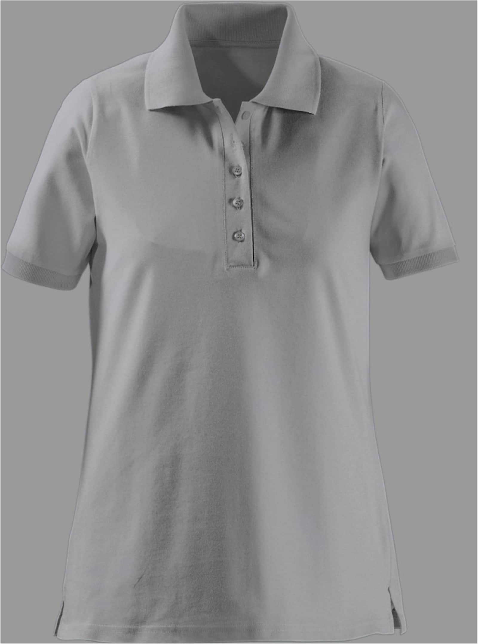 Polokošeľa s bočnými rázporkami - sivá