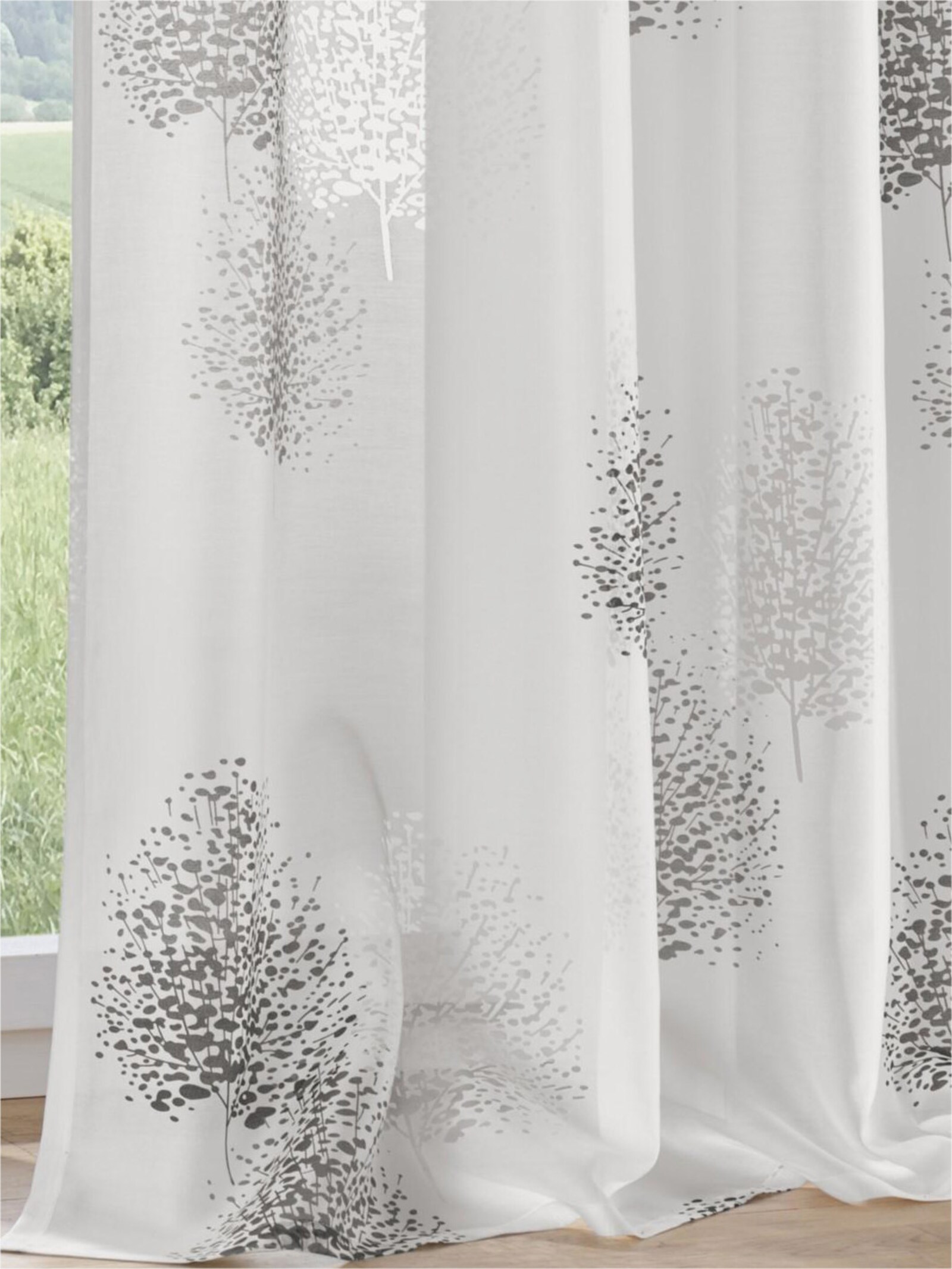 heine home Dekostore - anthrazit-weiß