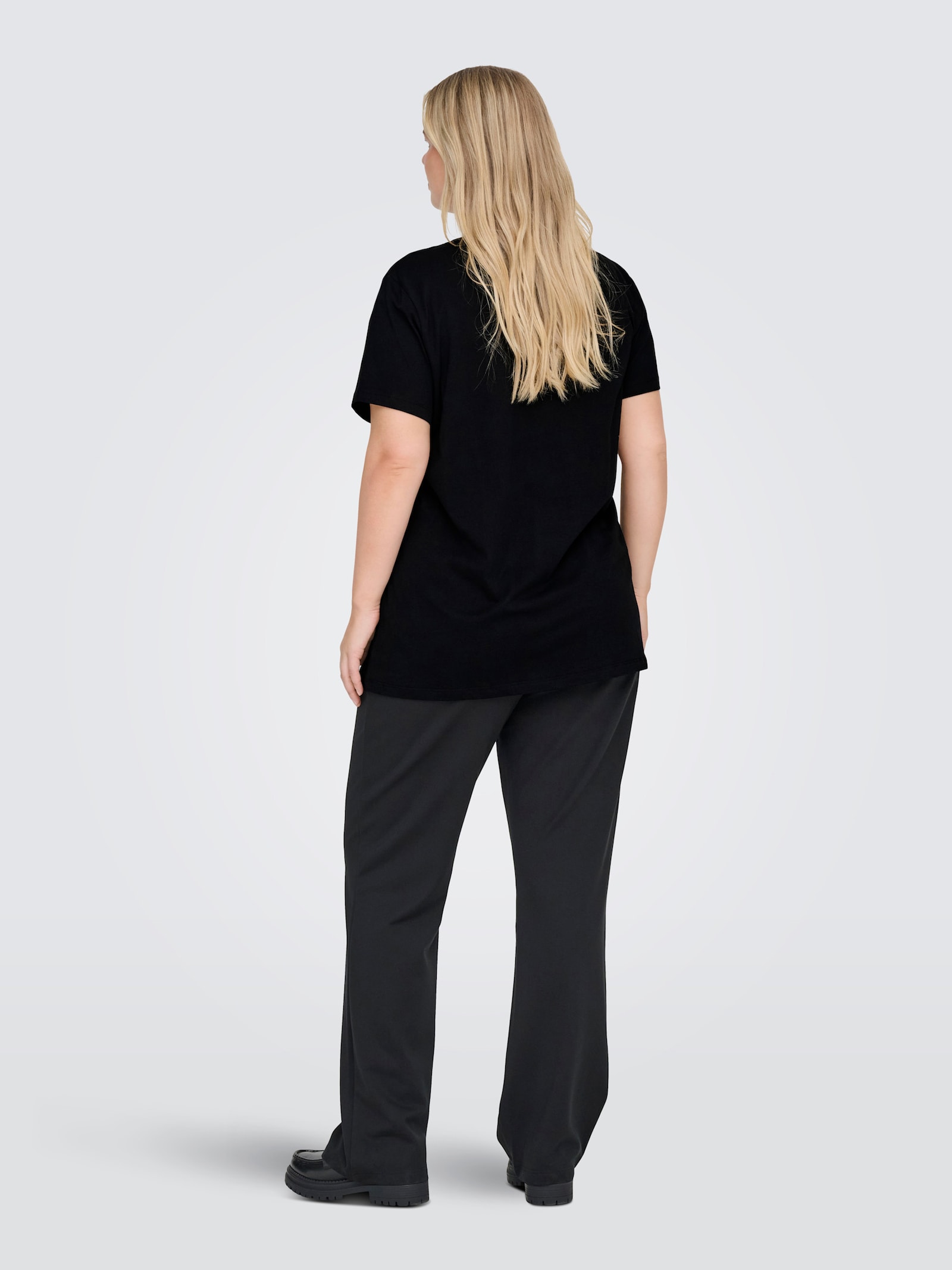 ONLY CARMAKOMA Kurzarmshirt - black print:heart