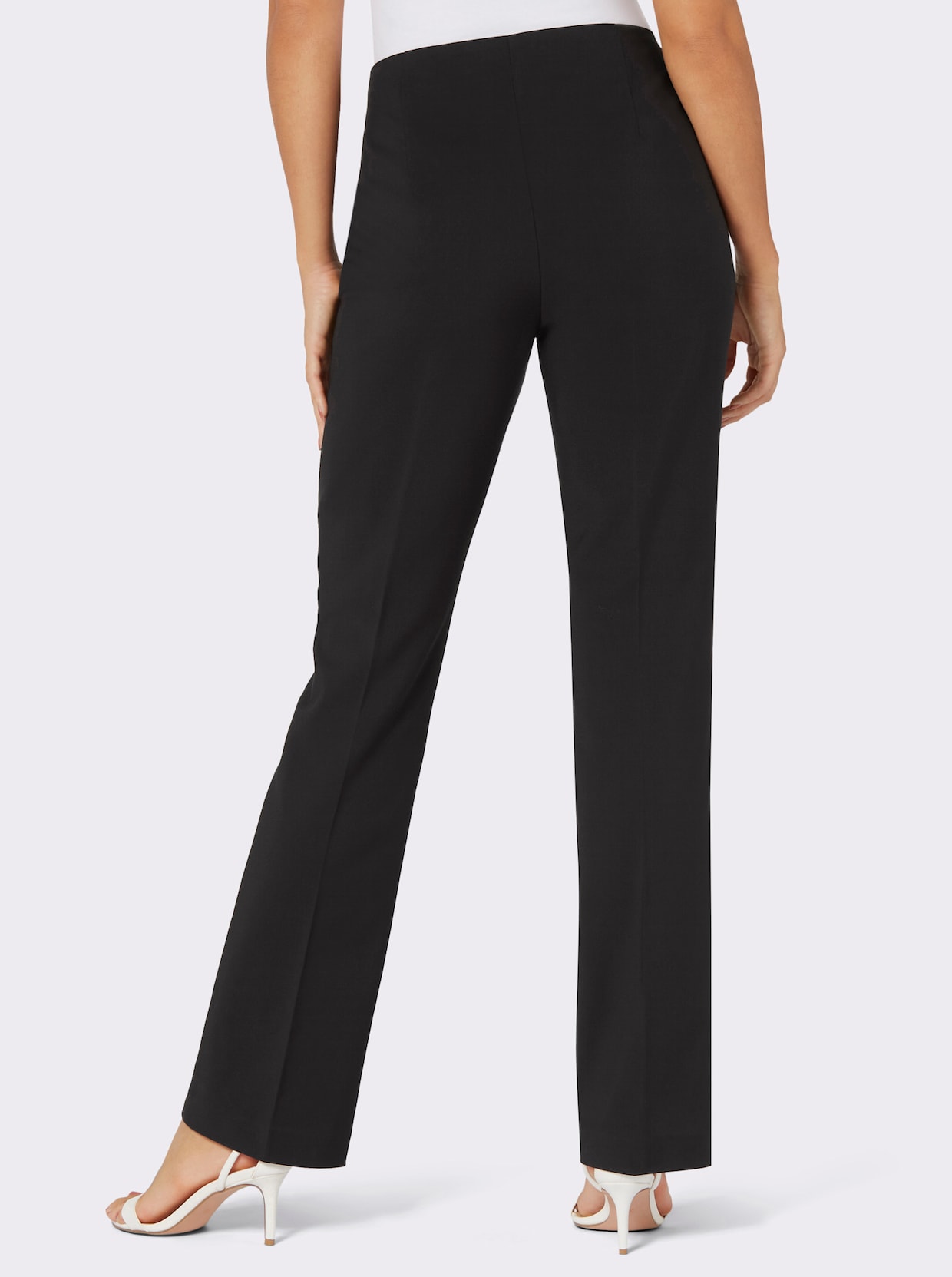 Bügelfaltenhose - schwarz