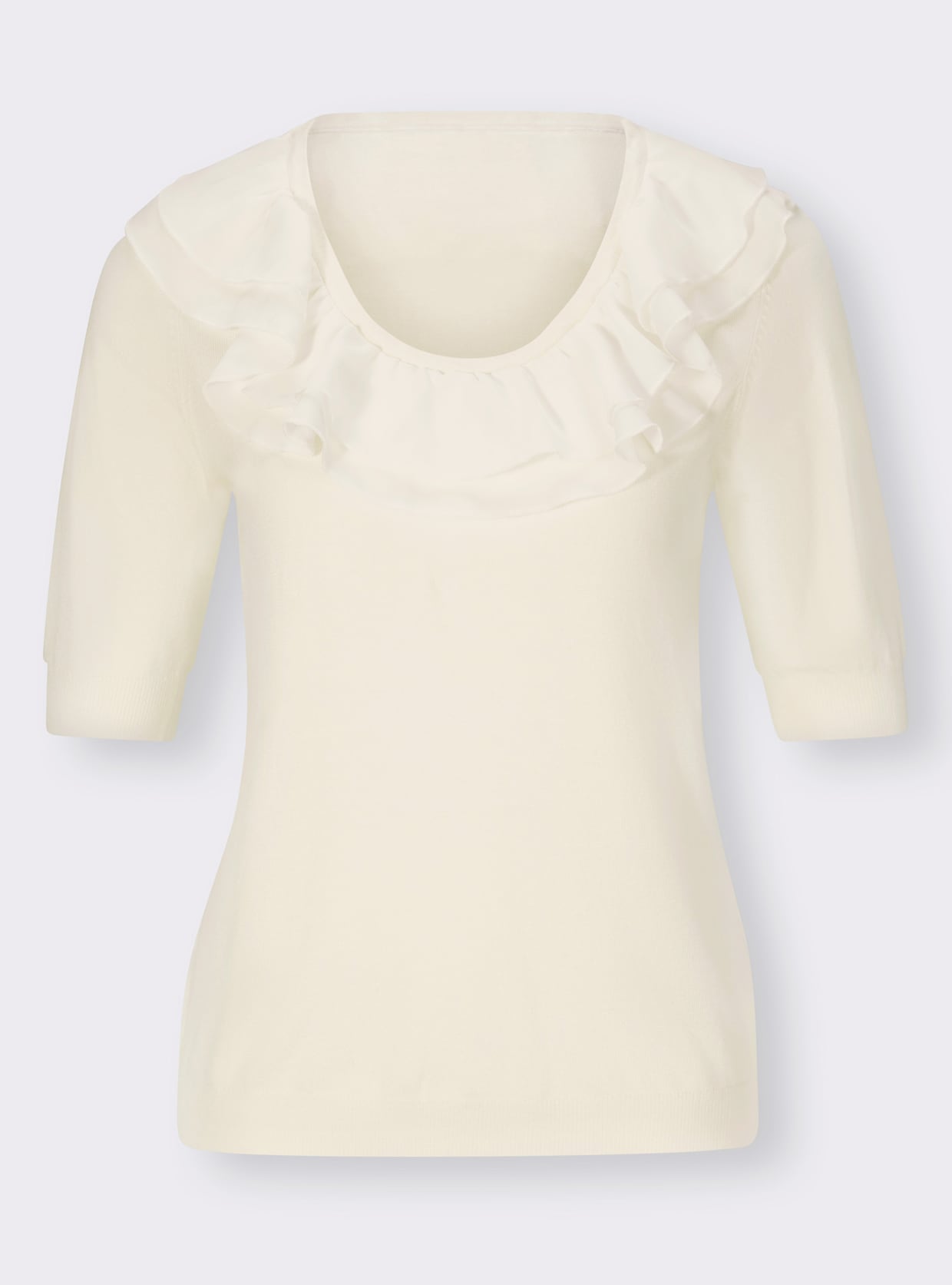 heine Pullover met ronde hals - ecru