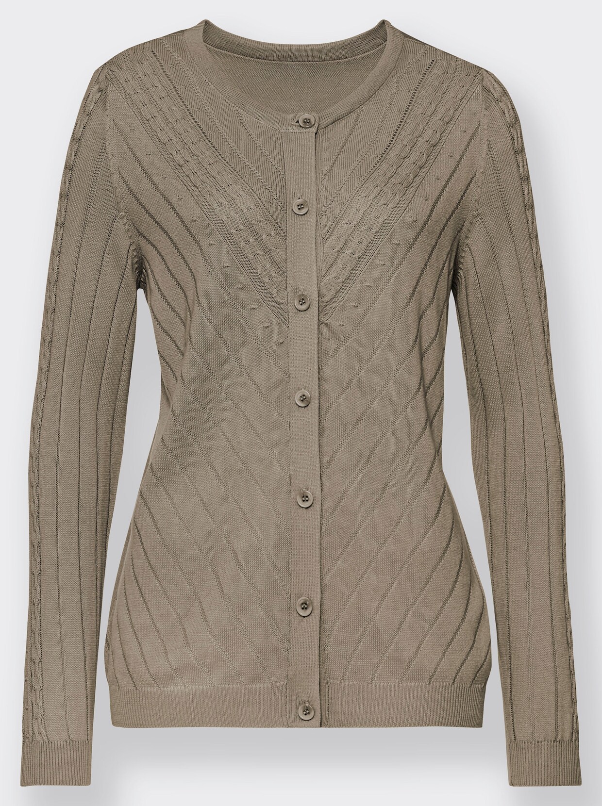 Strickjacke - schlamm