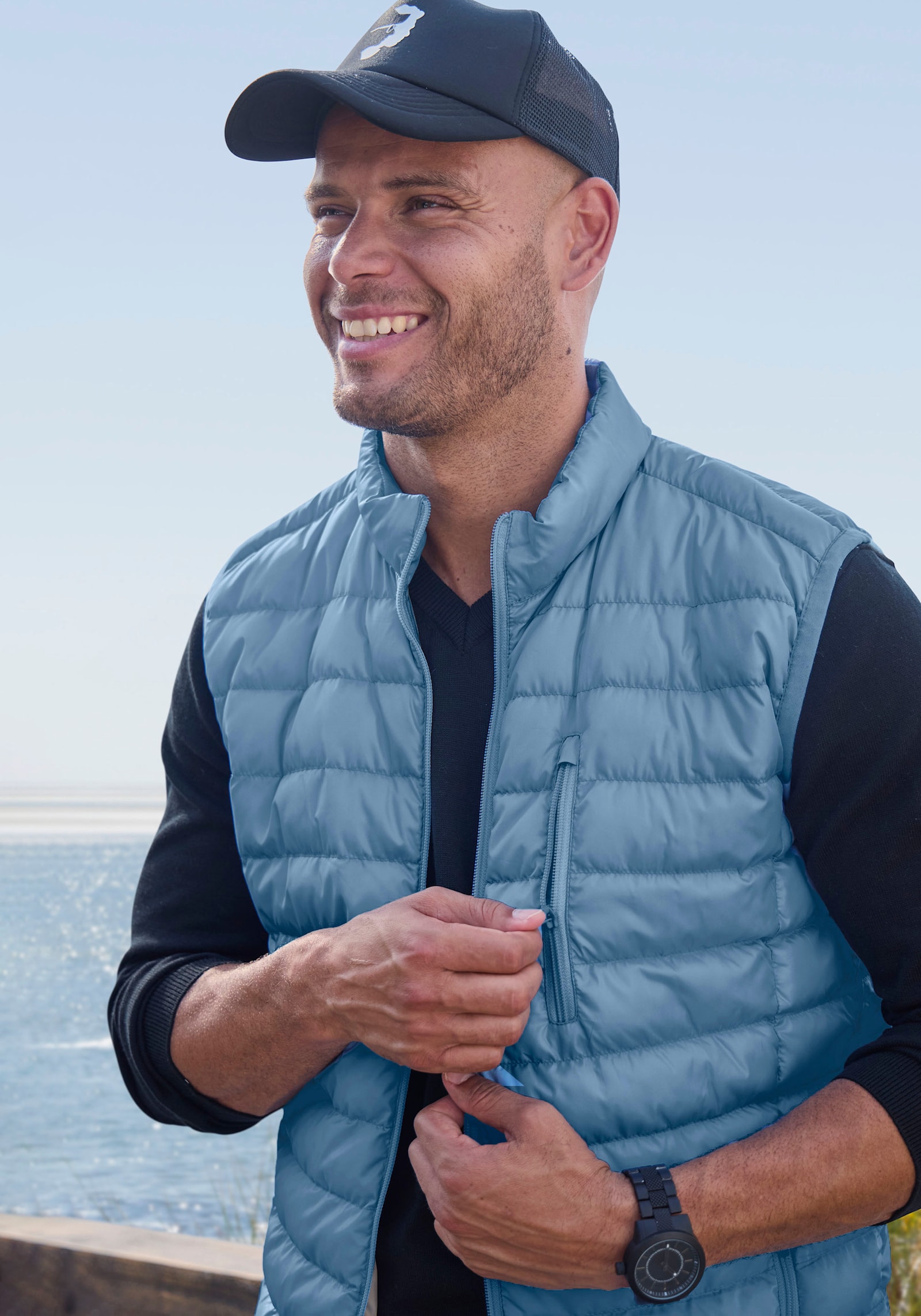 H.I.S Steppweste - hell blau