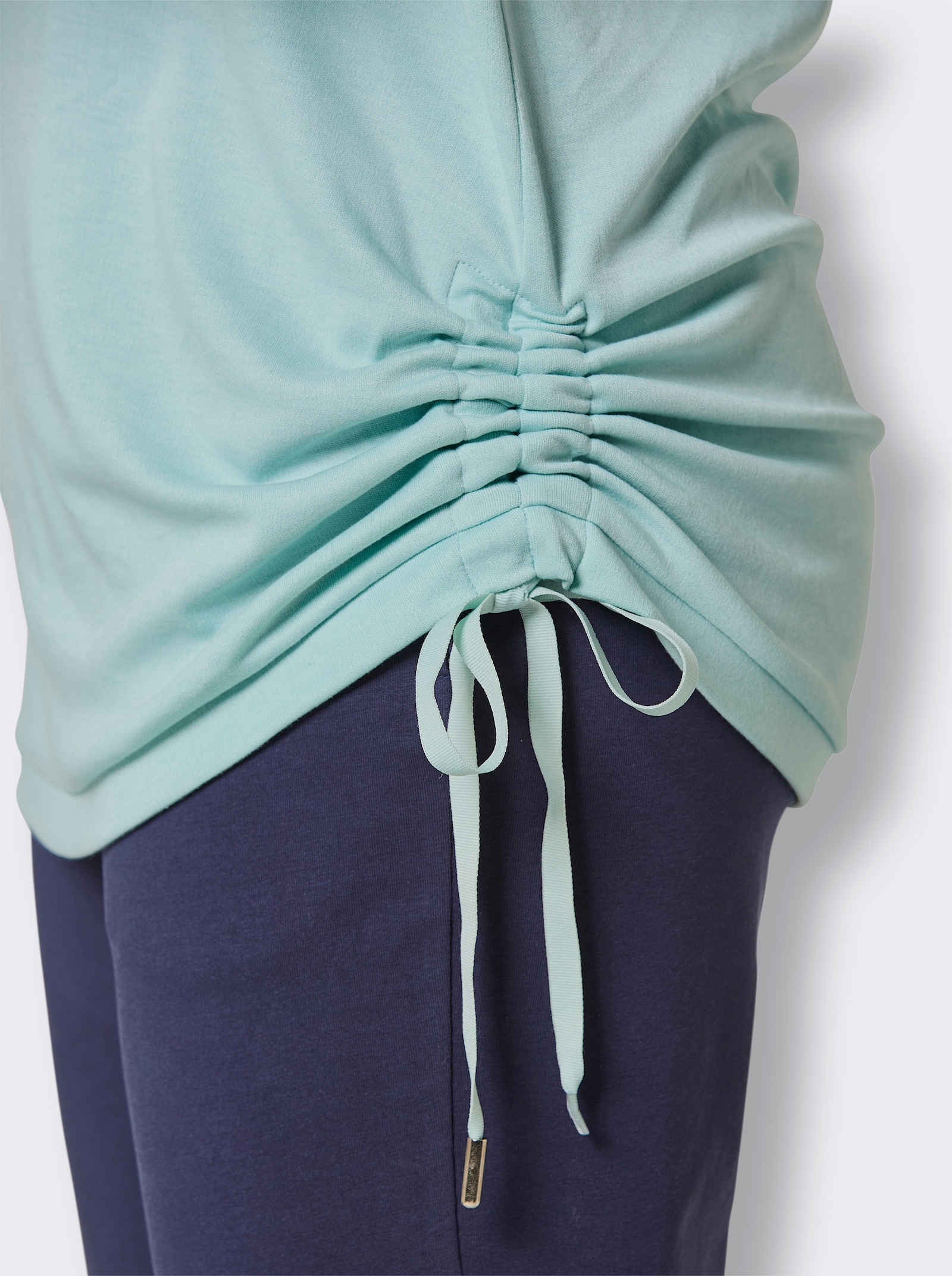 Catamaran Sports Freizeitshirt mit elastischen Bündchen - mint