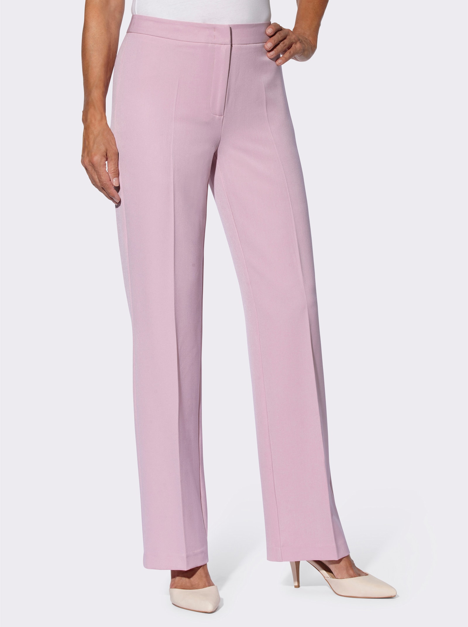 Hose mit weitem Bein - rosé