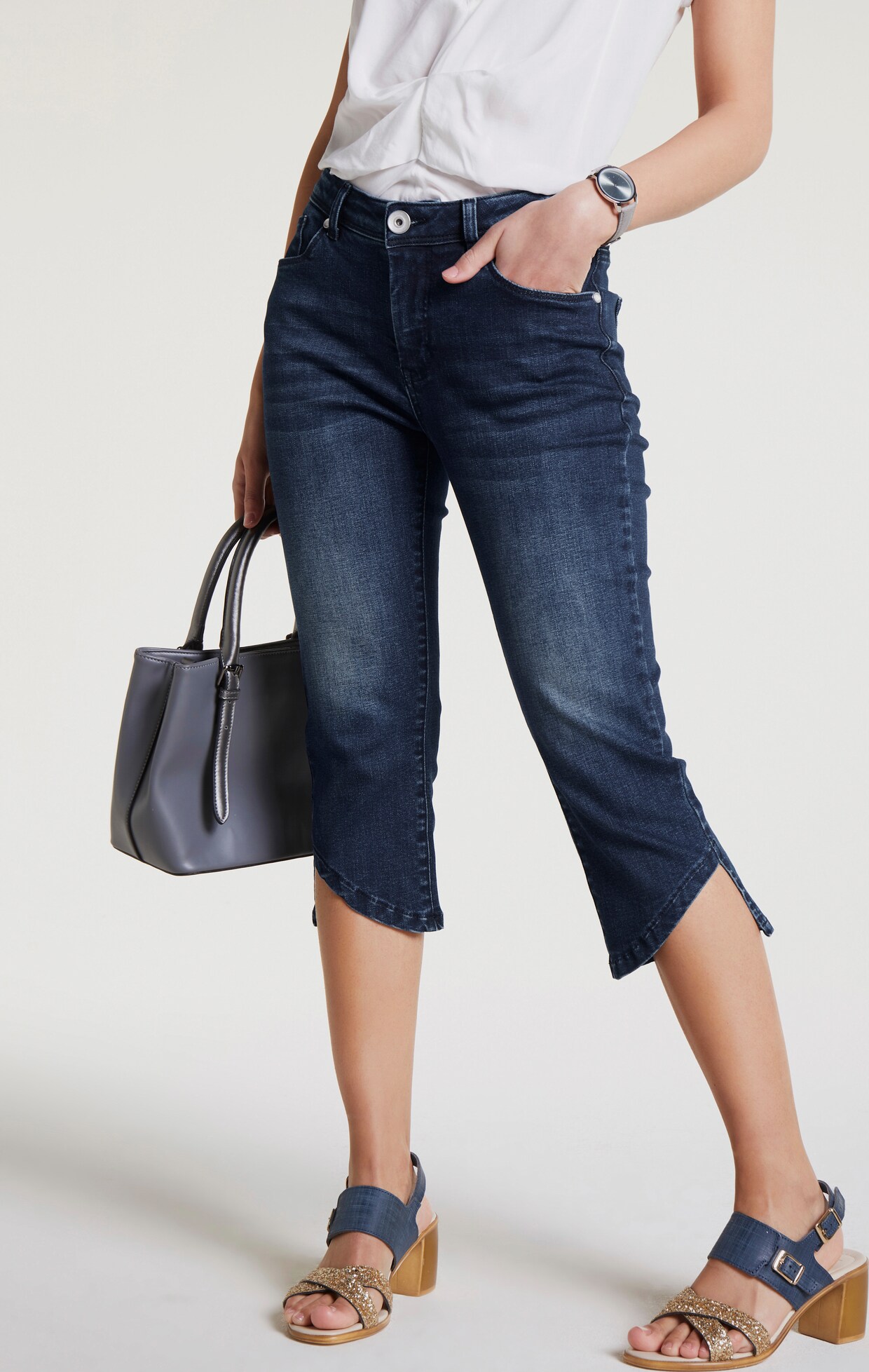 heine Capri-Jeans - dark denim
