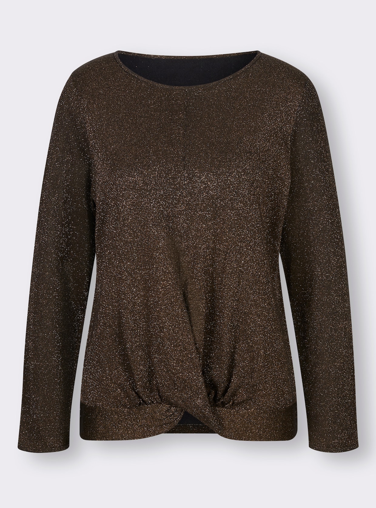 Pullover - braun-schwarz