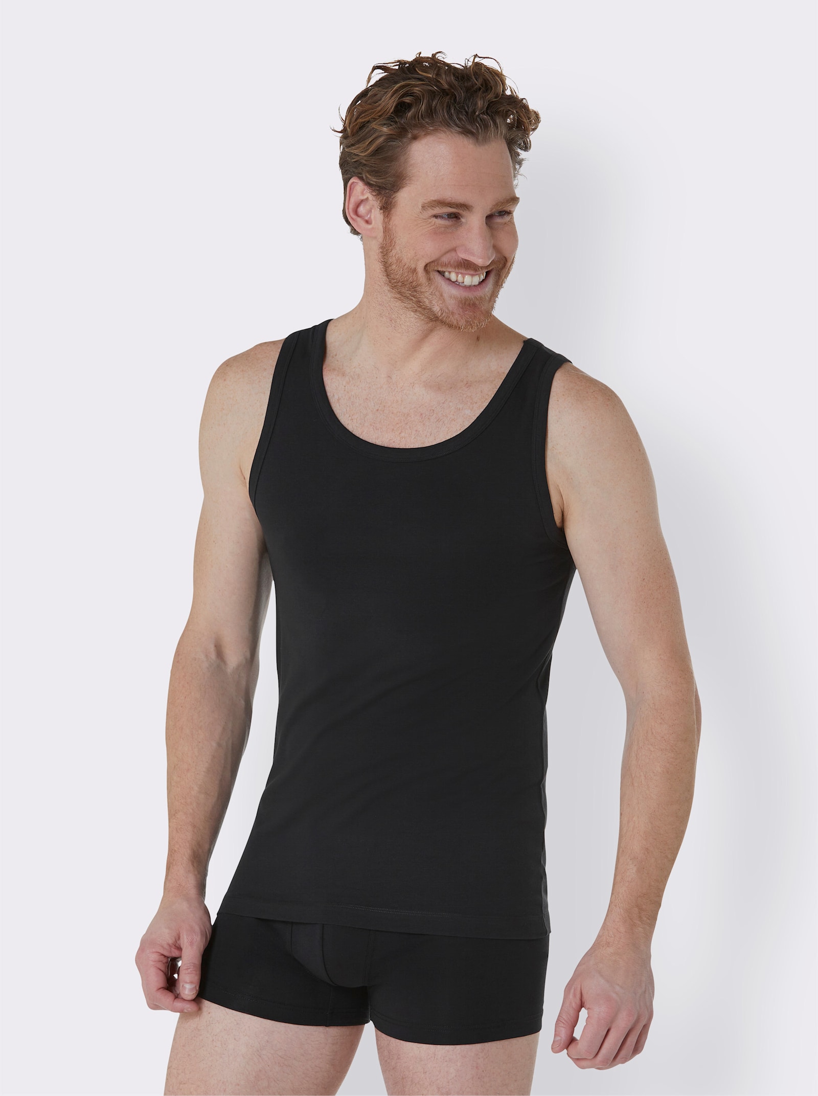 Schiesser Unterhemd - schwarz