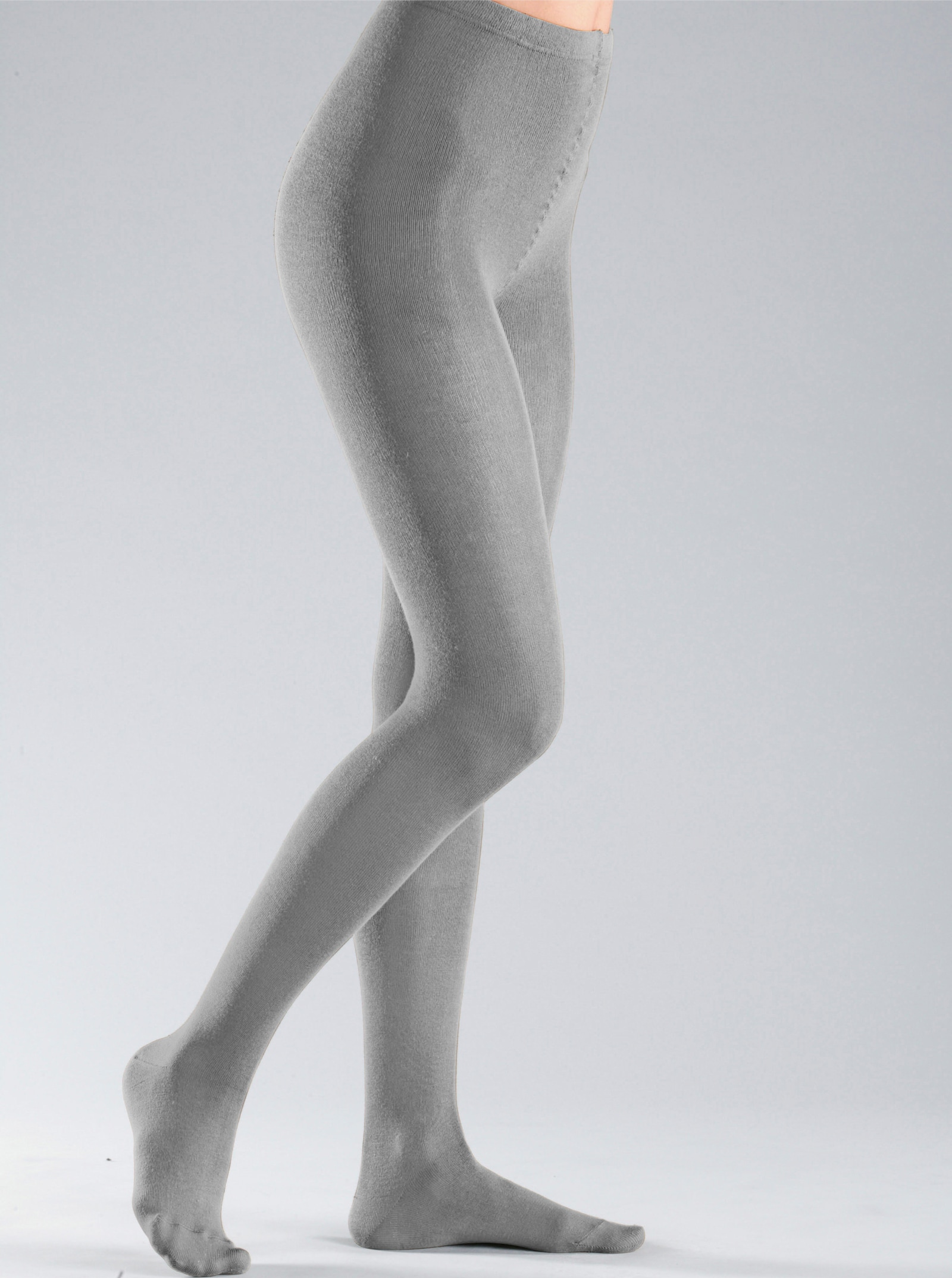 Rogo Zateplené pančuchové nohavice - sivá melírovaná