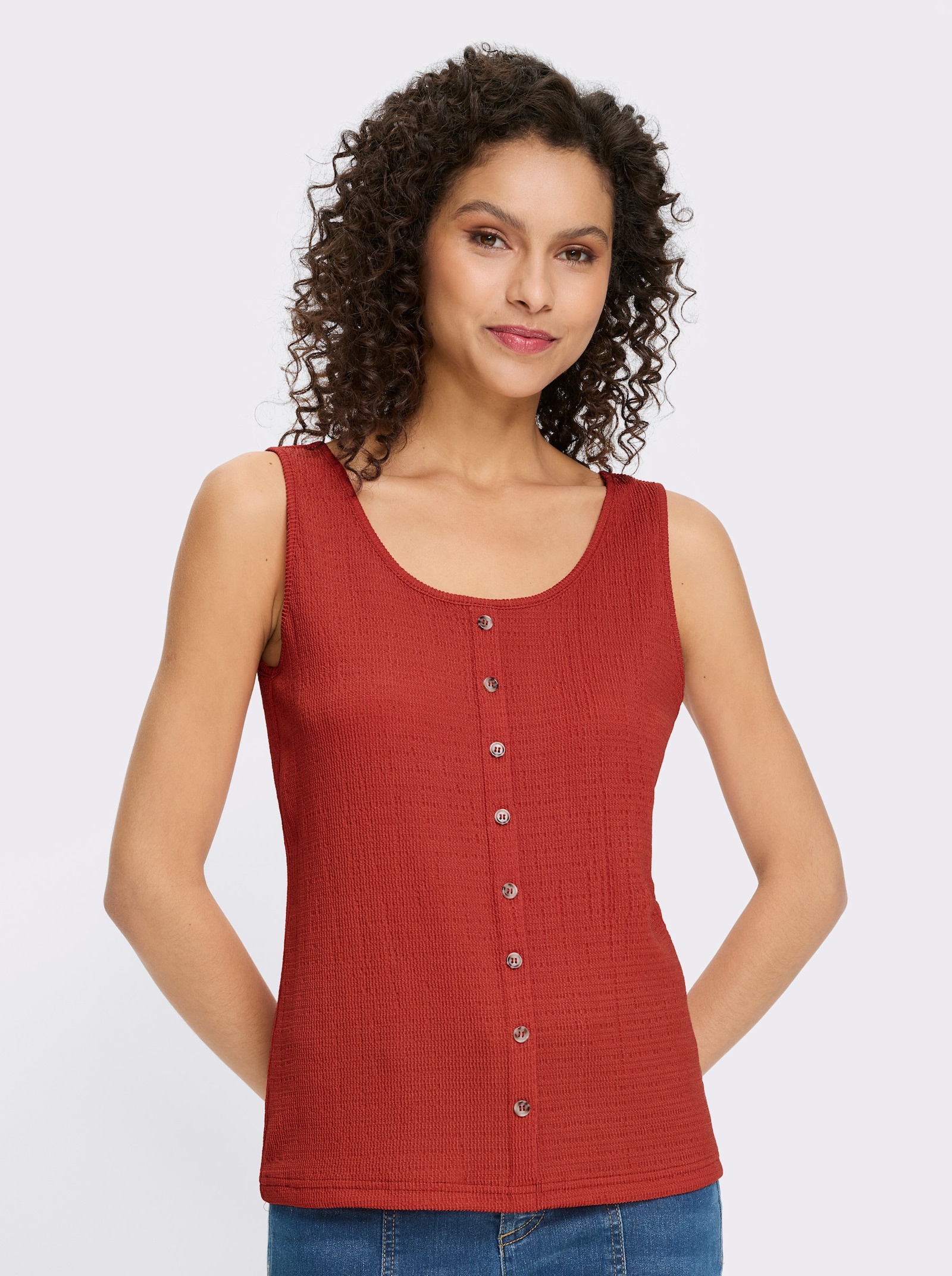 heine Shirttop mit Struktur - terra