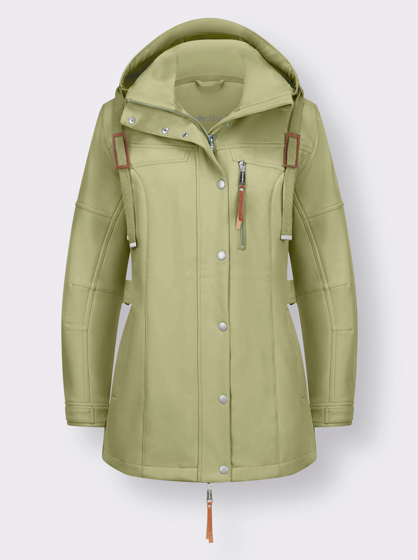 Functioneel jack met varieerbare taillewijdte - lindegroen