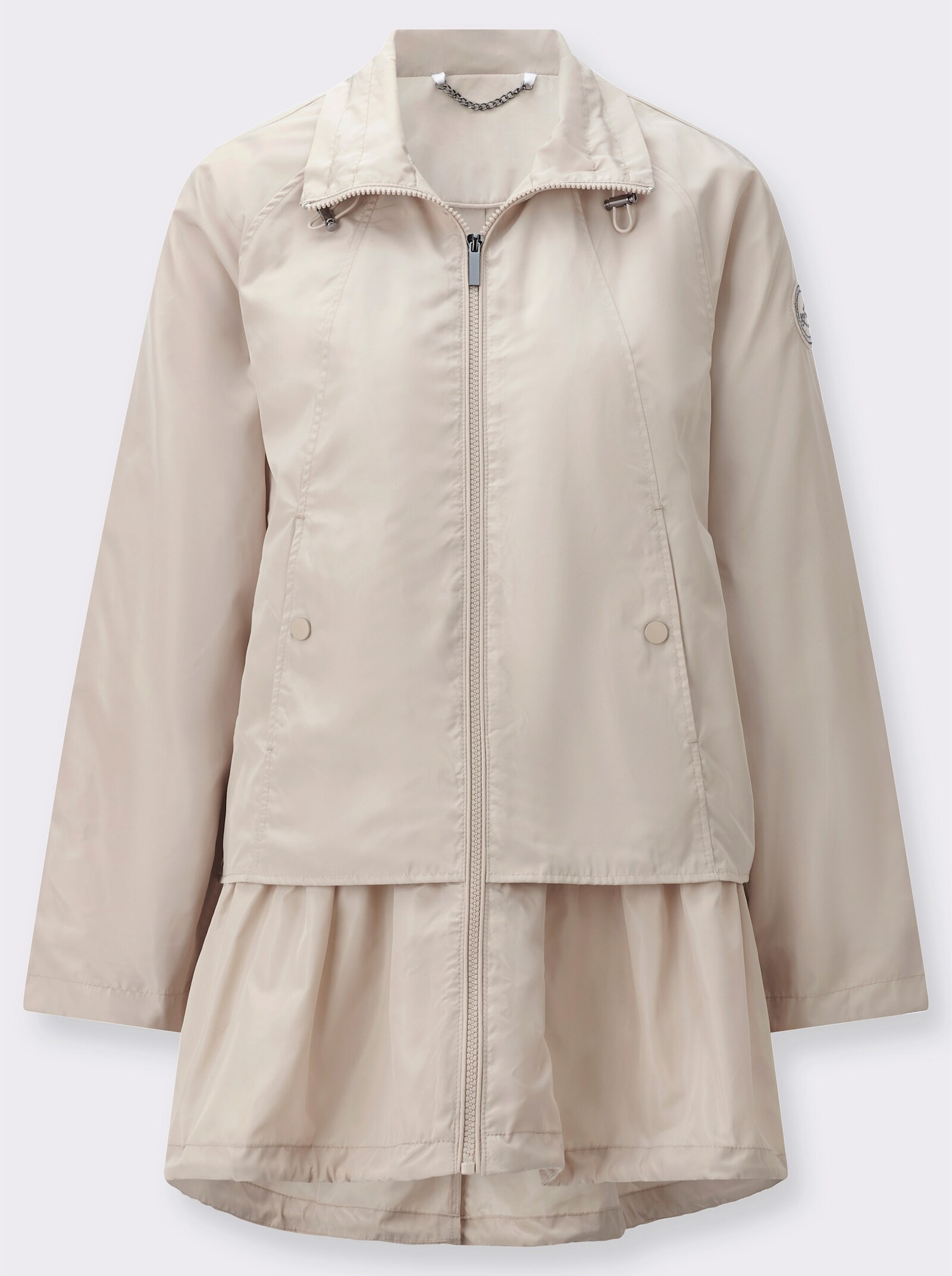 Jacke im Lagen-Look - sand
