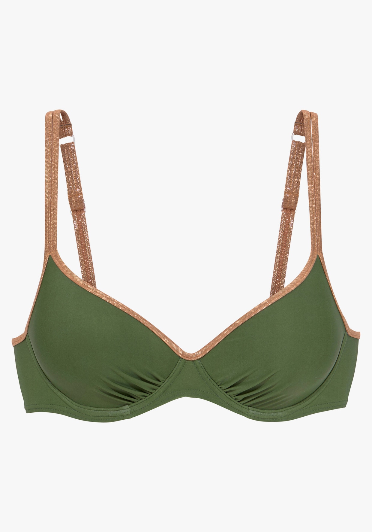 Bruno Banani Haut de maillot de bain à armatures - vert olive