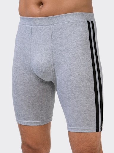 wäschepur men Hose knielang - grau-meliert