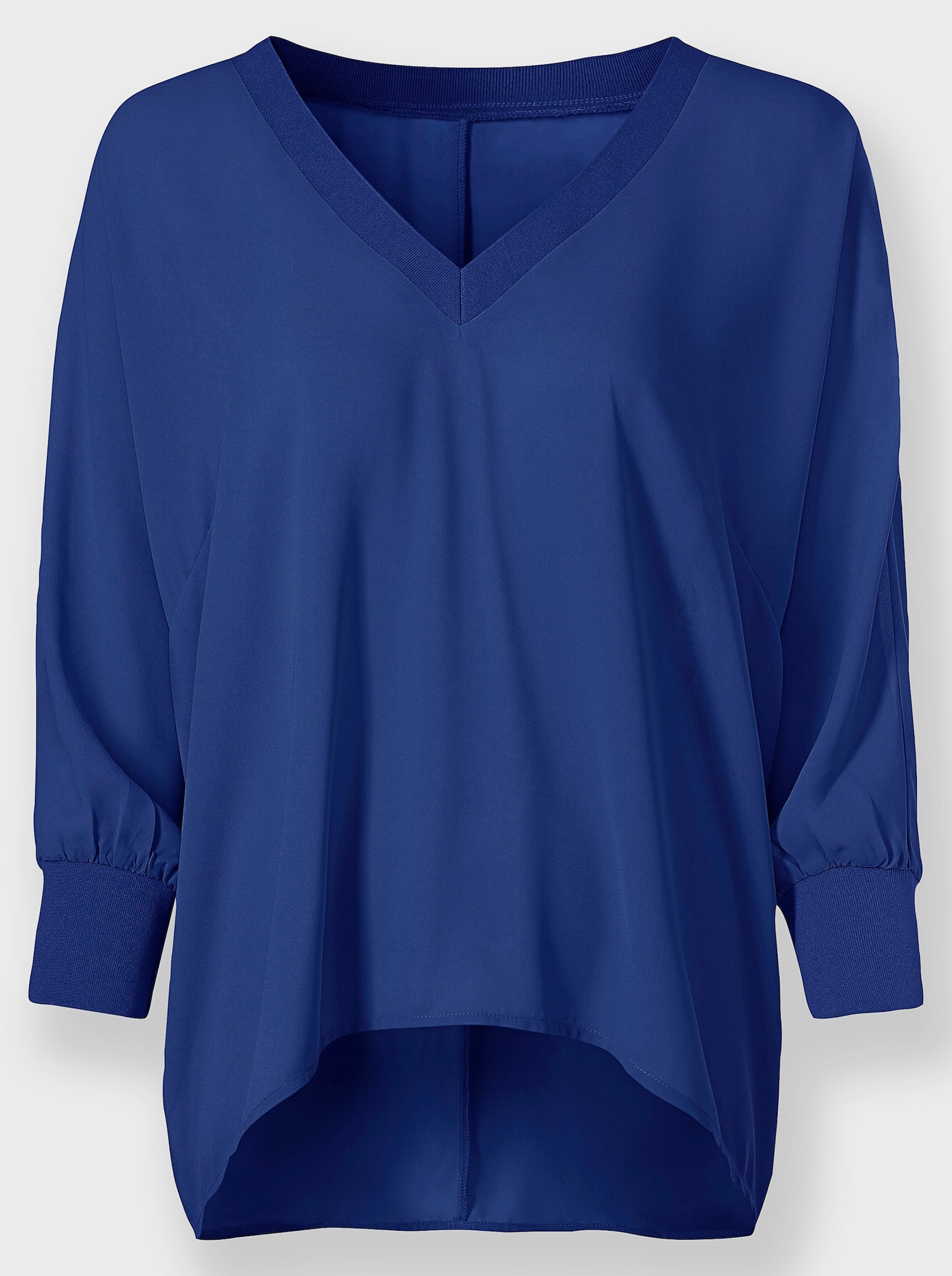 heine Schlupfbluse mit Fledermausärmel - royalblau