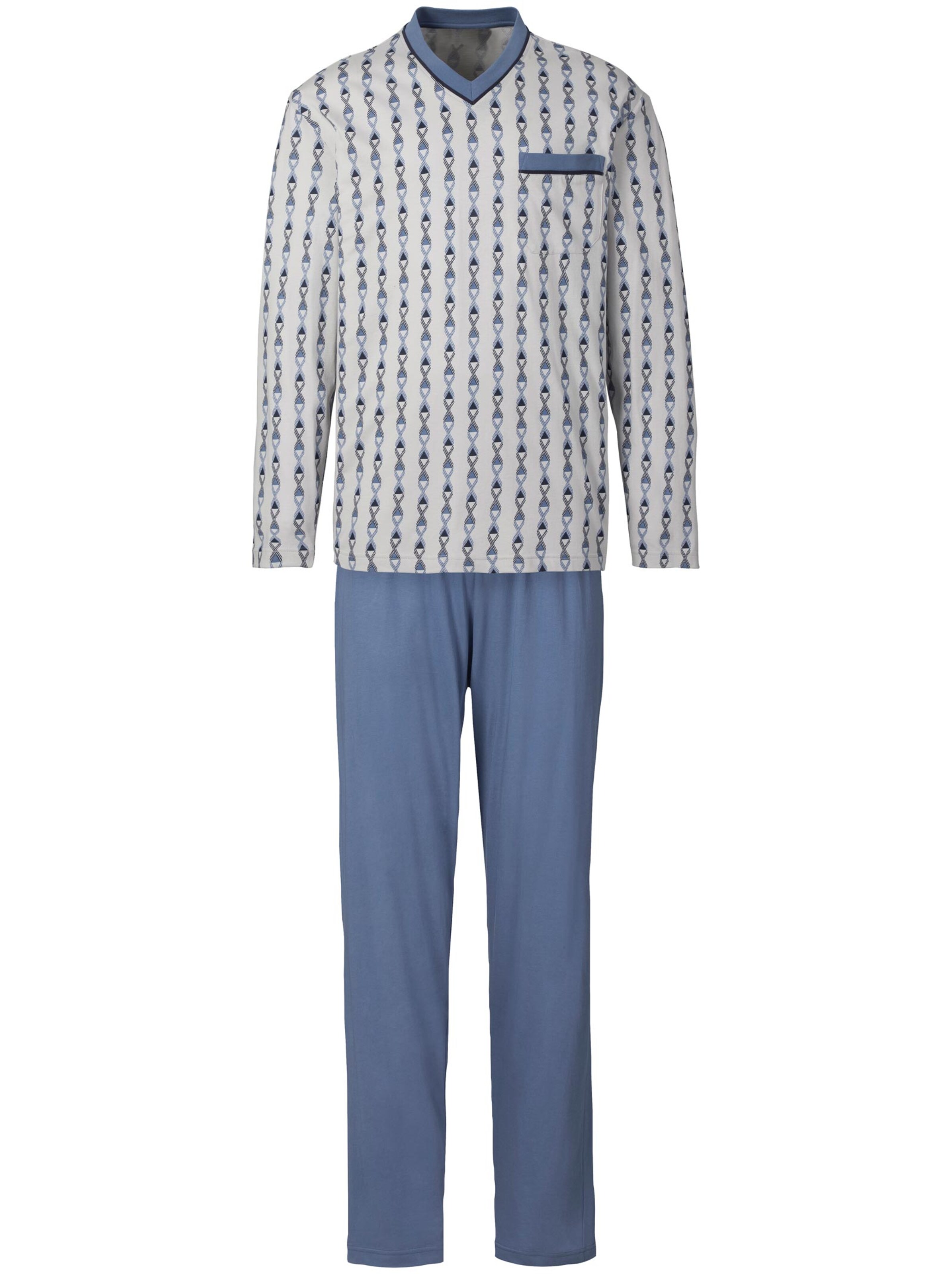 KINGsCLUB Schlafanzug - hellgrau-blau
