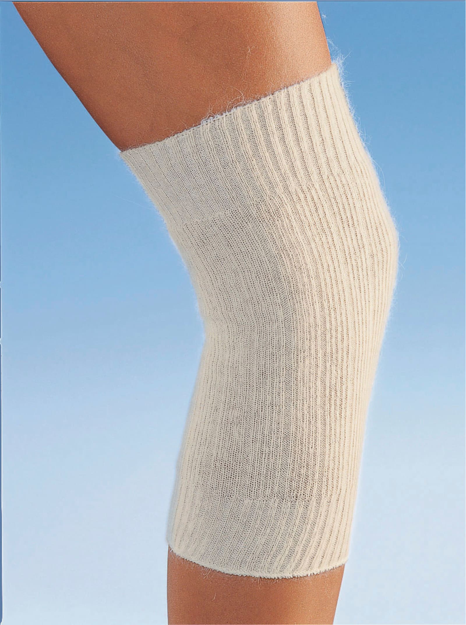 Zahřívací pás na kolena - bílá