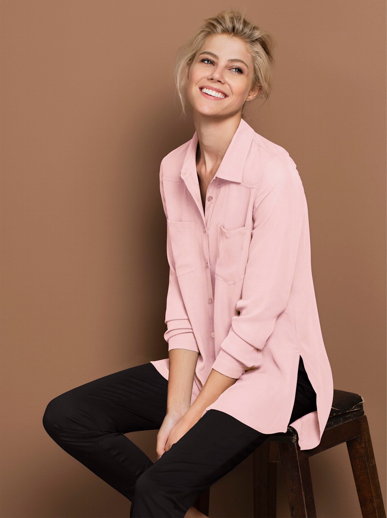 Longbluse - rosé
