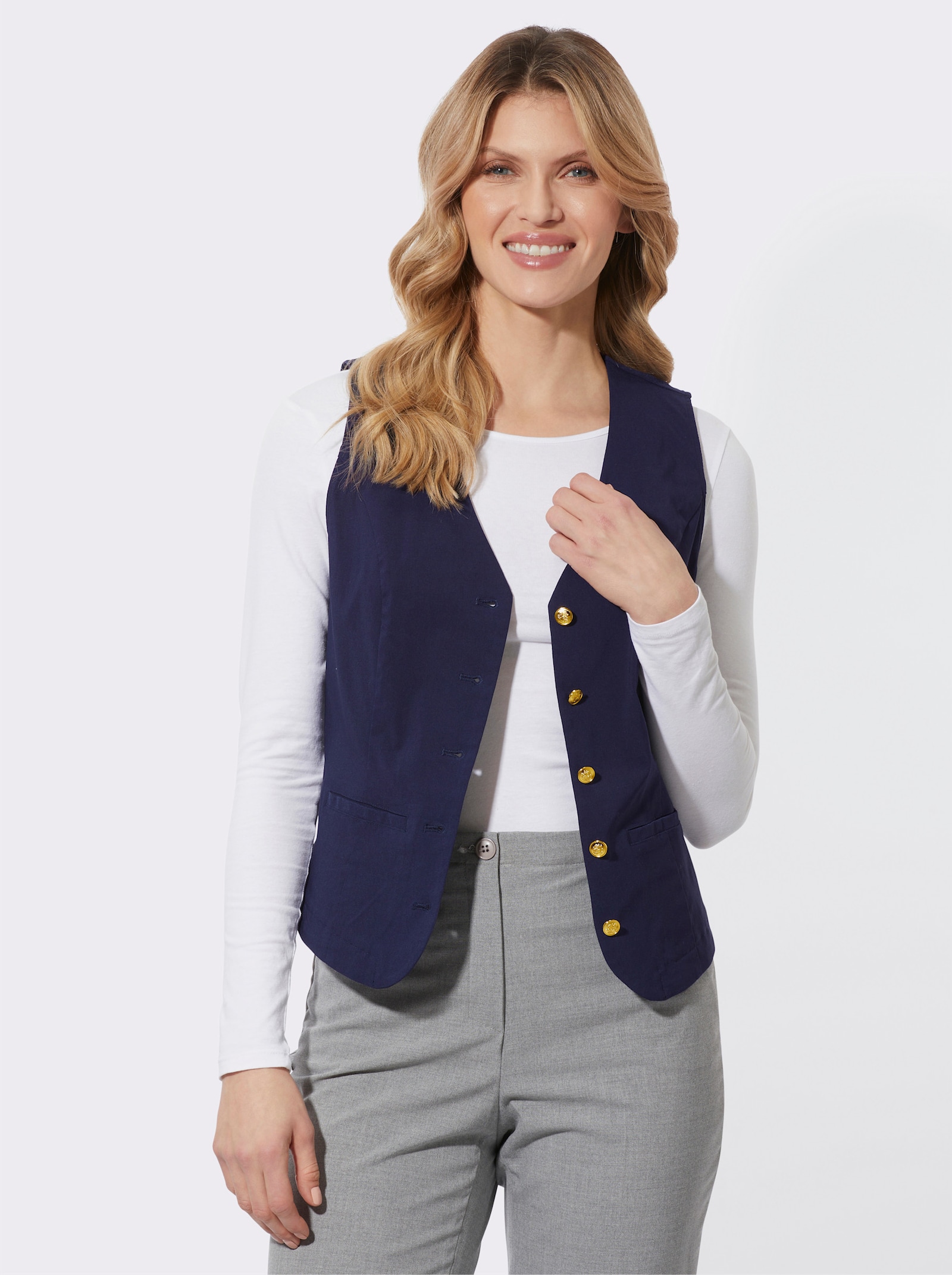 Weste in Bengalin-Qualität - marine