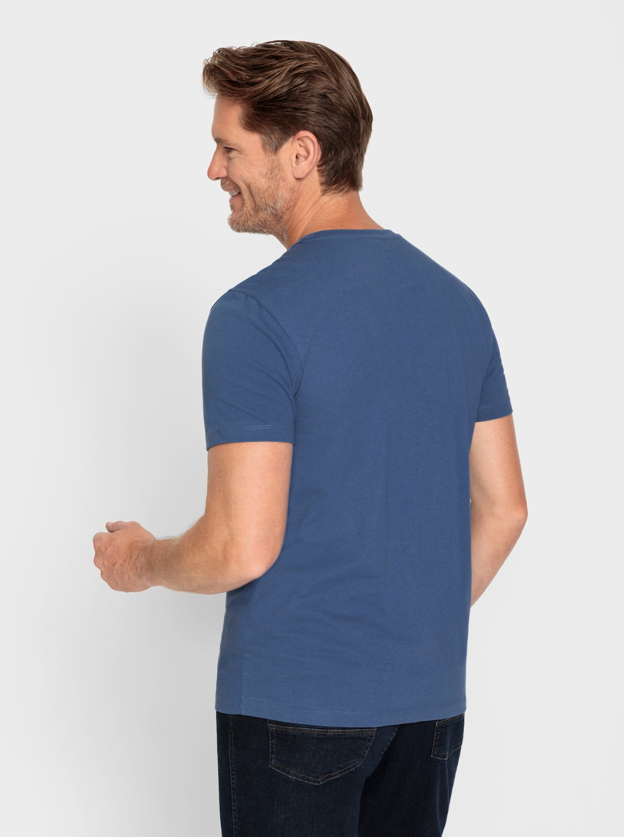 Catamaran Doppelpack Shirts - weiß + jeansblau