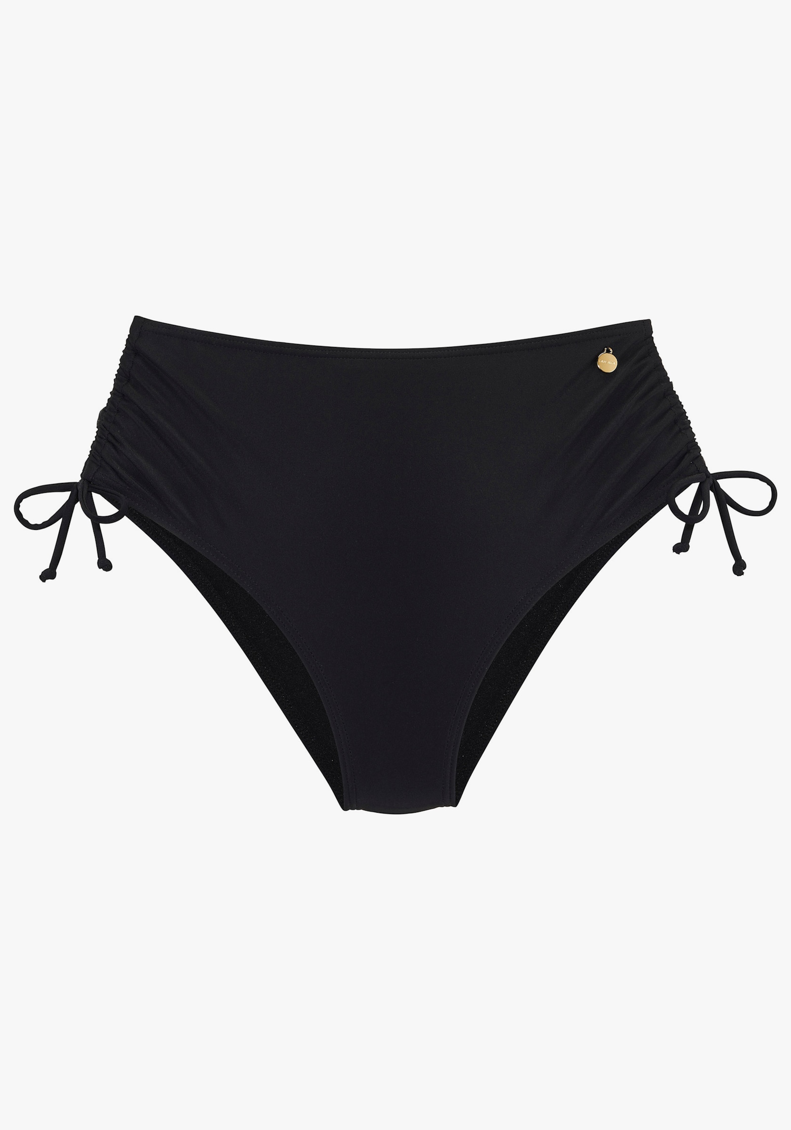 LASCANA Highwaist-Bikini-Hose - schwarz