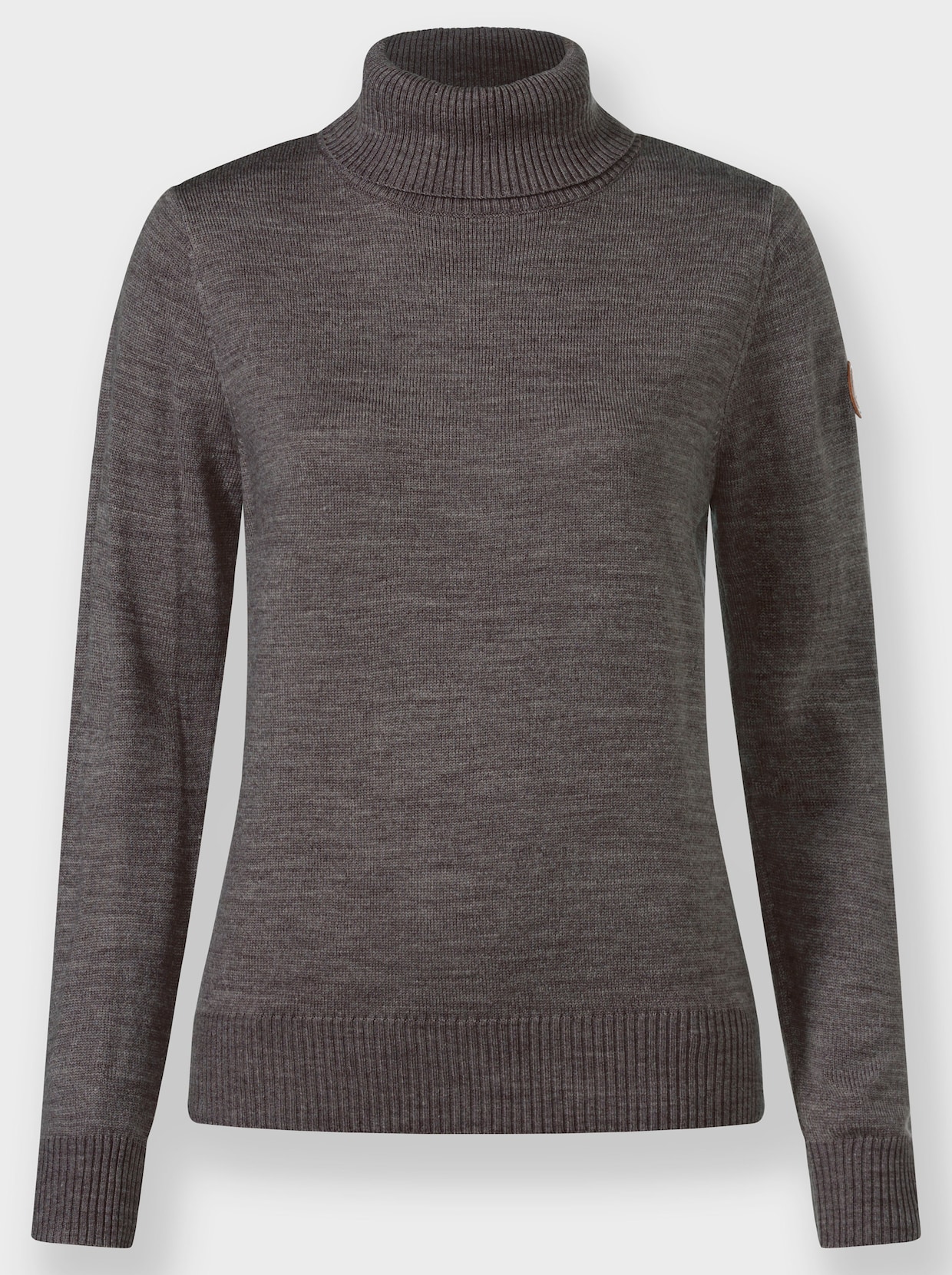 Rollkragenpullover - anthrazit-meliert