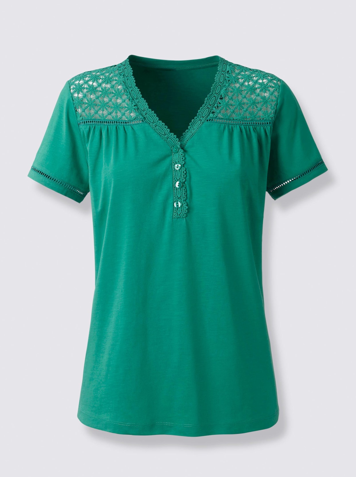 Linea Tesini Shirt - smaragd