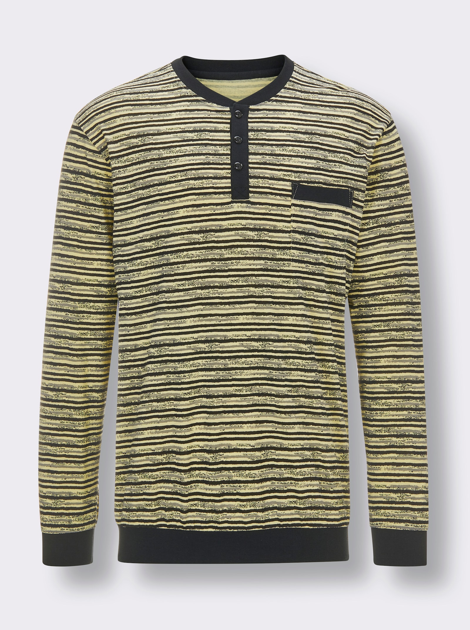 wäschepur men Pyžama - jablková-pistáciová-potisk + černá-citronová-potisk