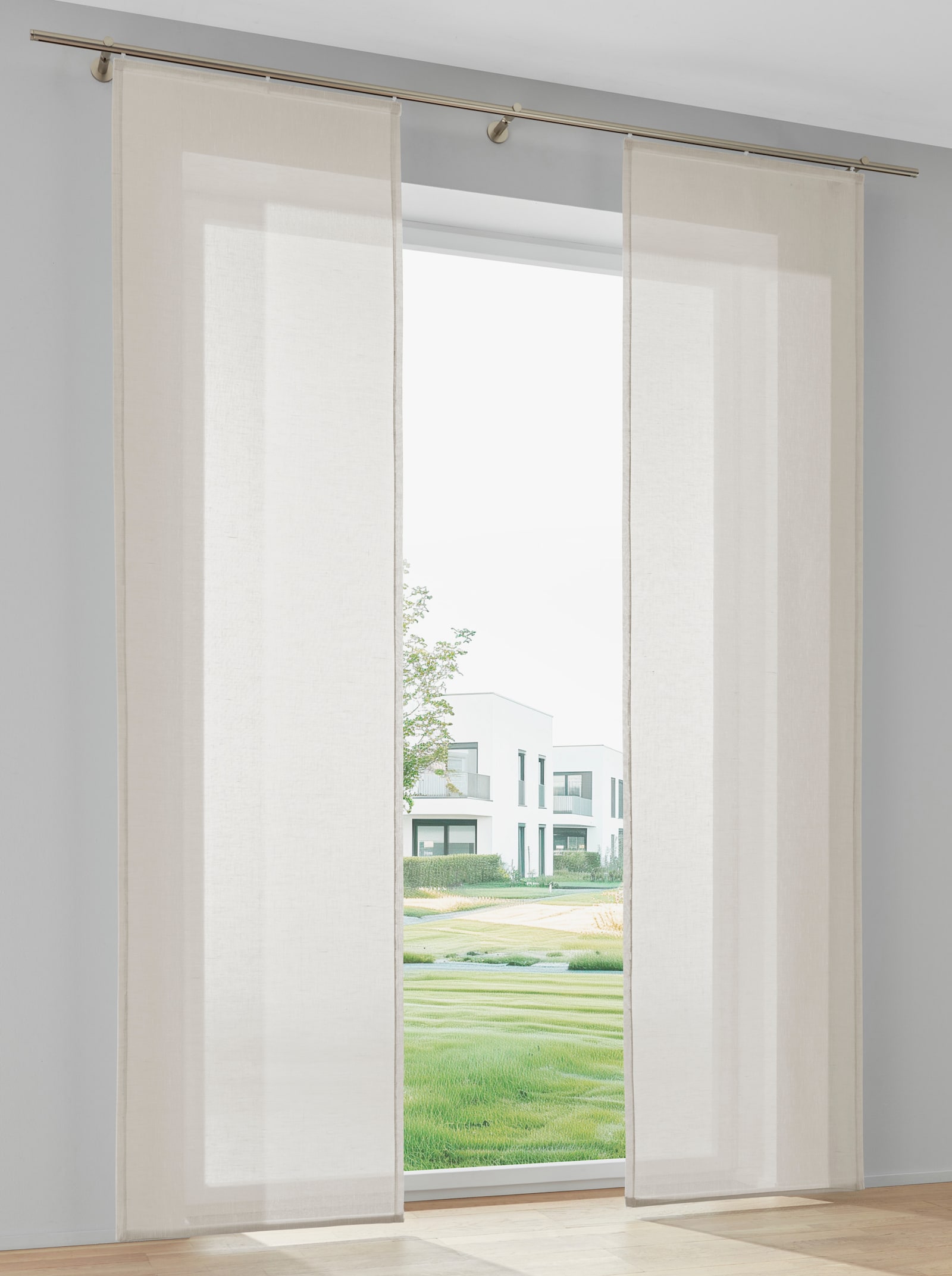 heine home Schiebevorhang in Leinen-Optik - beige