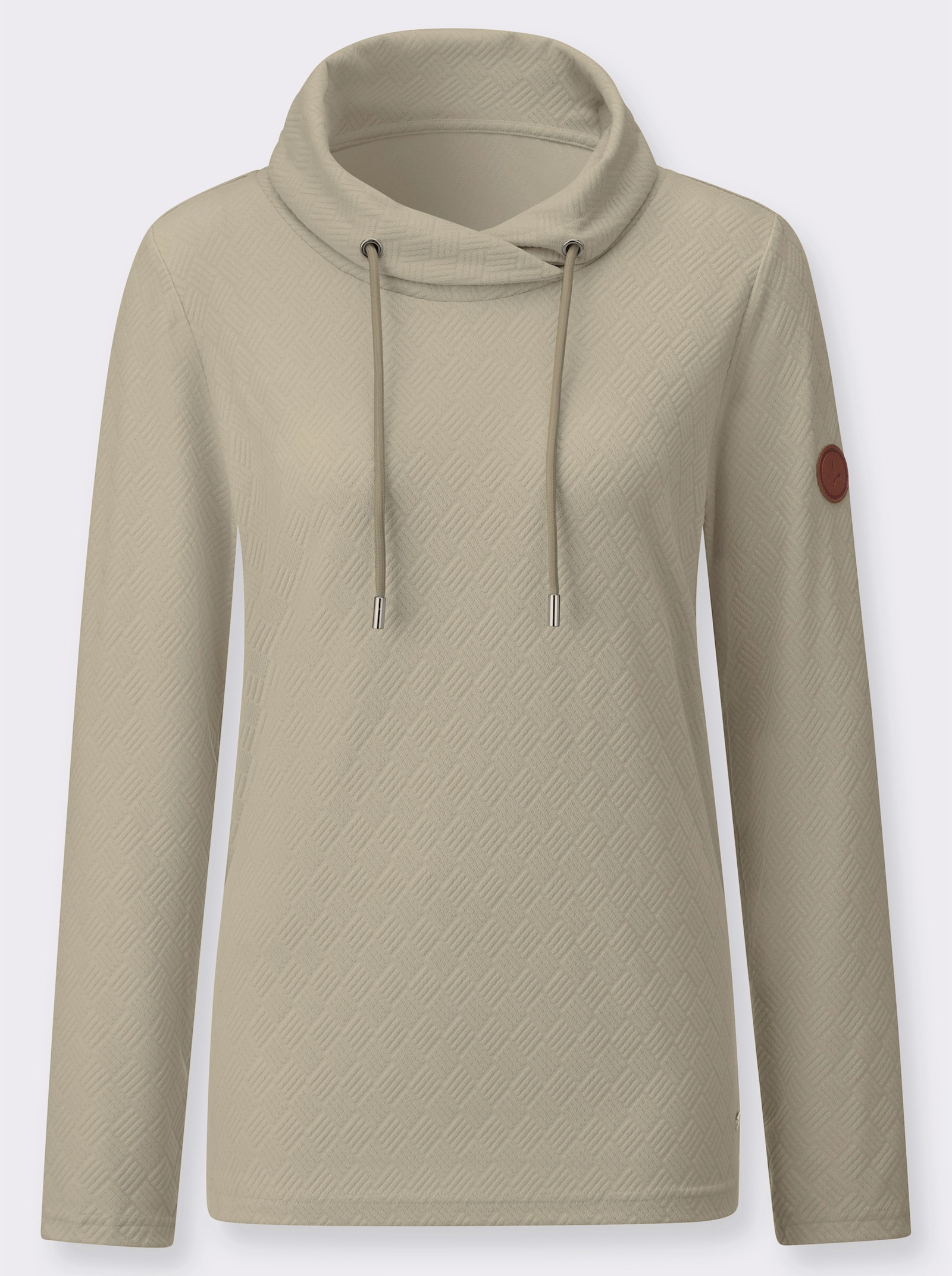 Rollkragenshirt in pflegeleichter Qualität - schlamm