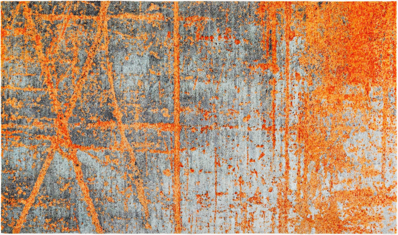 wash+dry by Kleen-Tex Paillasson - orange-gris