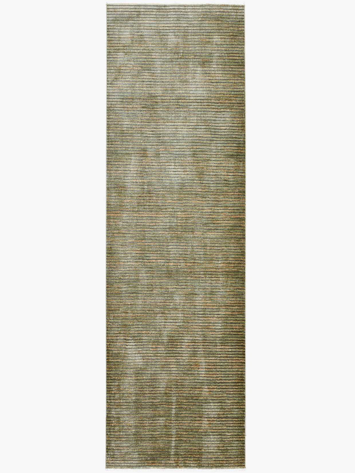 Theko Teppich - grün-meliert