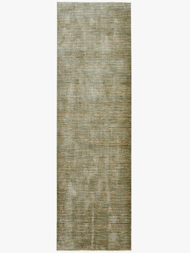 Theko Teppich - grün-meliert