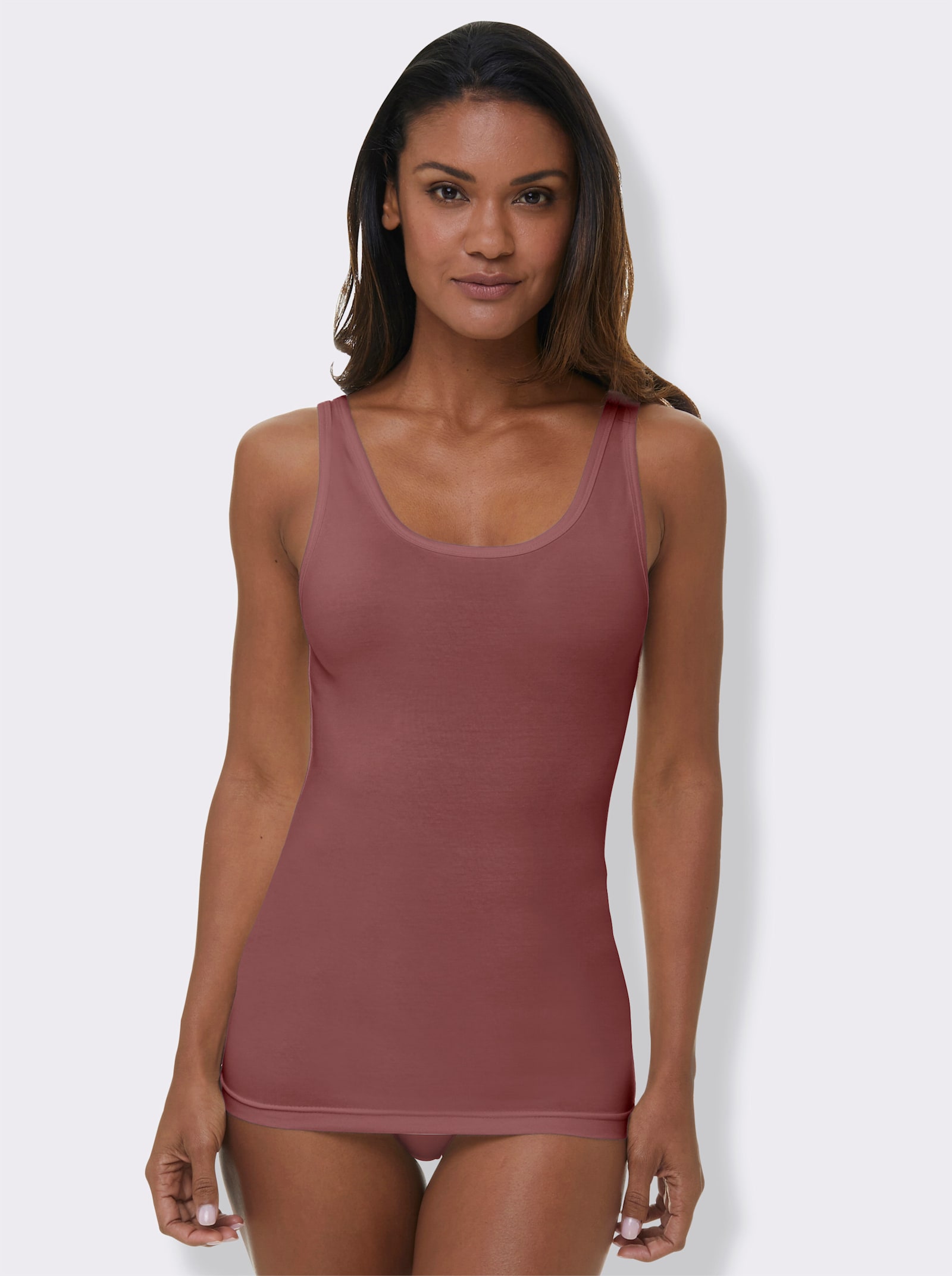 wäschepur Achseltop mit breiten Trägern - bleu + marine + bordeaux