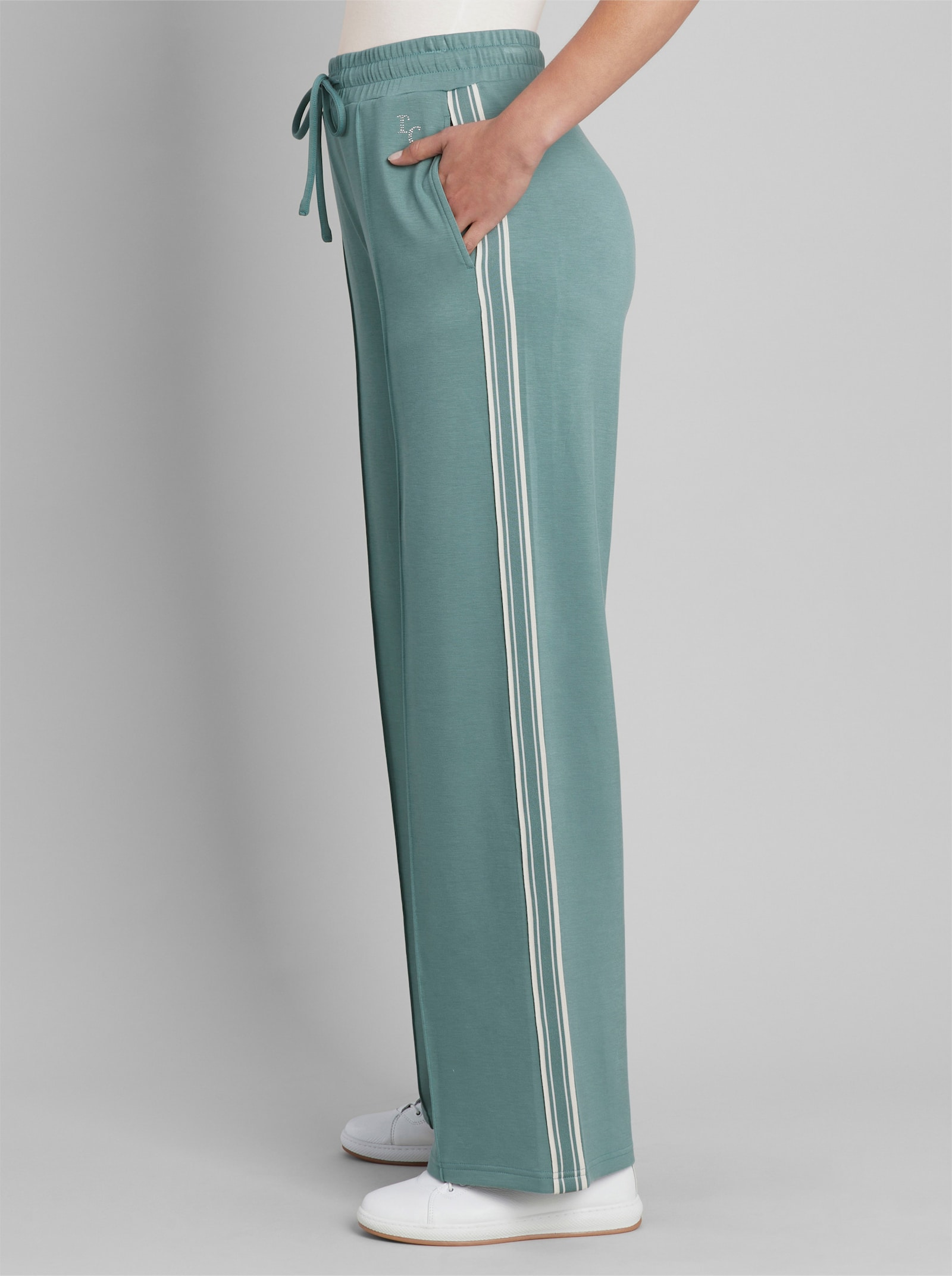 heine Sweathose mit Galonstreifen - jade