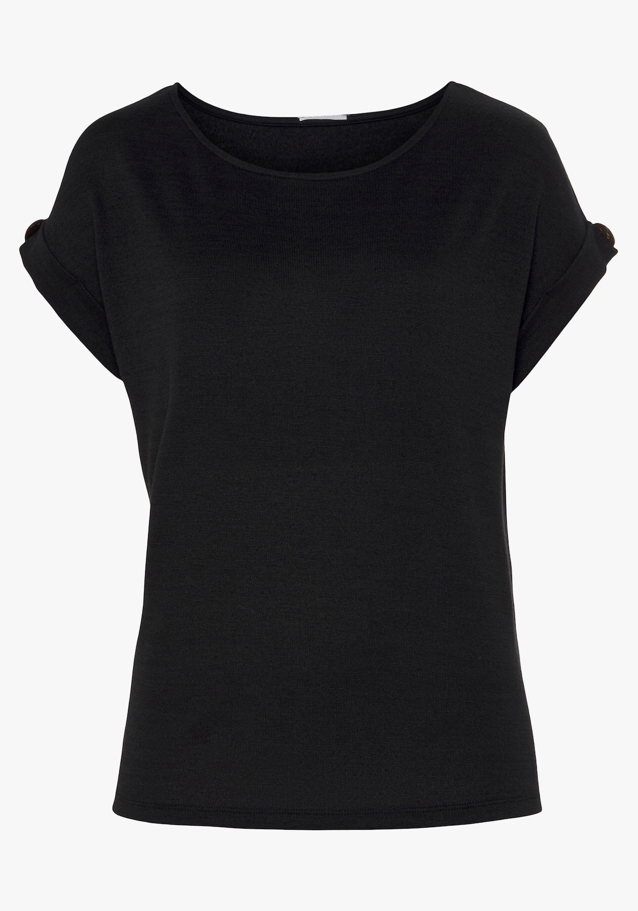 LASCANA T-Shirt - schwarz