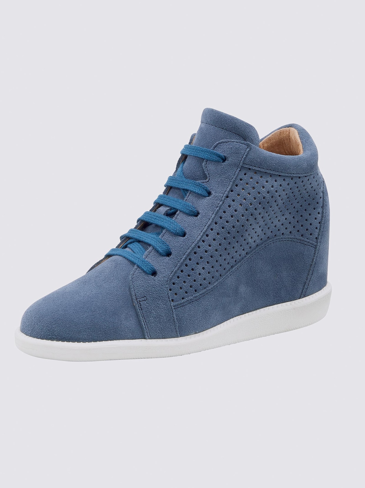 heine Sneakers met sleehak - blauw