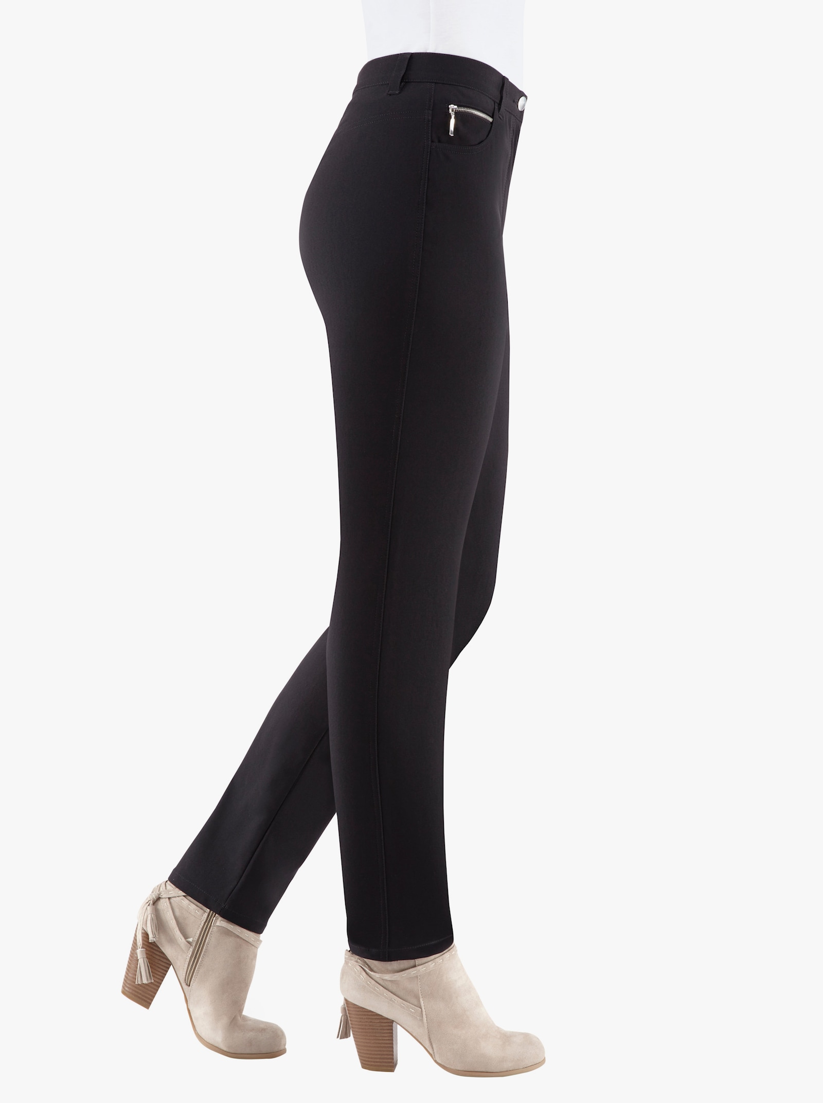 Stehmann Comfort line Thermohose in elastischer Bengalin-Qualität - schwarz