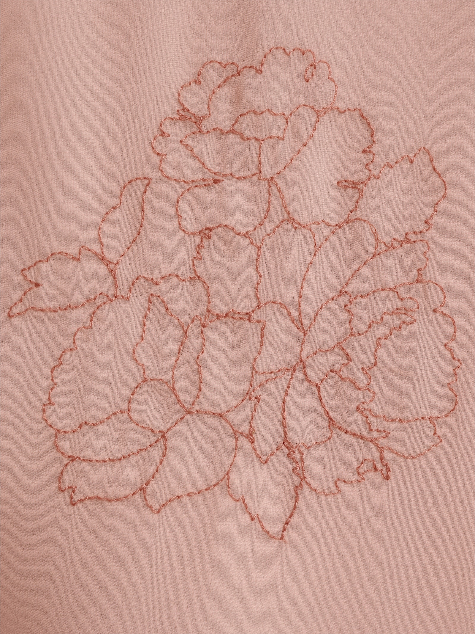 Blusenshirt mit Blüten-Applikationen - puder