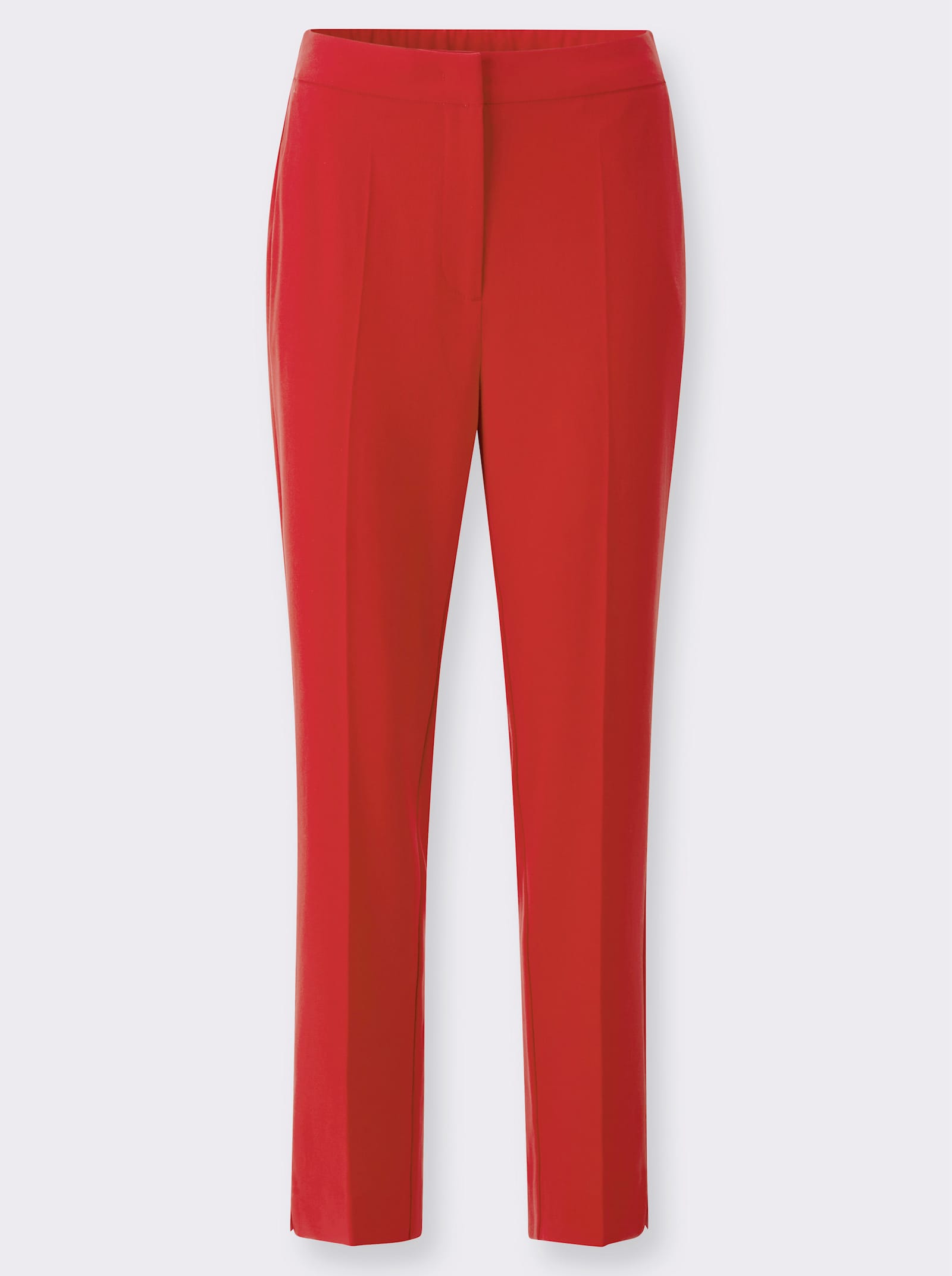  Anzughose mit Bügelfalten, knitterarm - rot