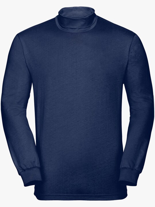 Rollkragen-Shirt - marine