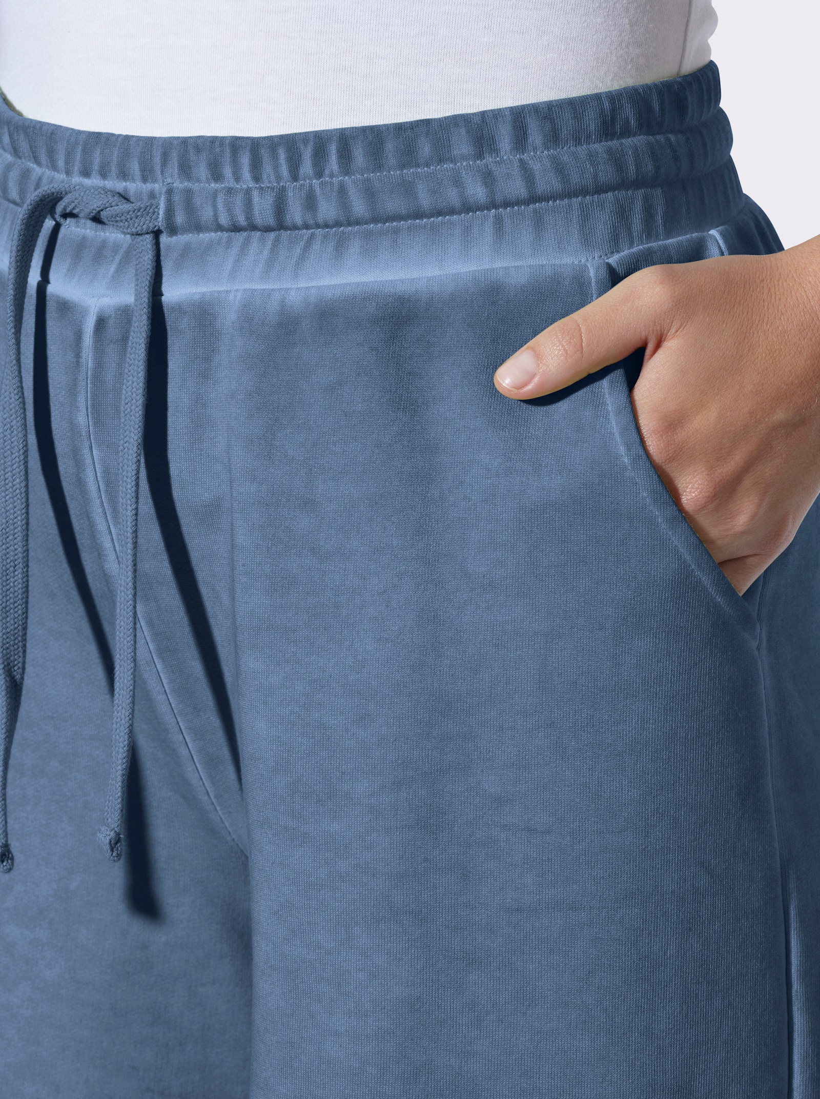 heine Sweatshorts aus Oil-dyed-Ware - jeansblau