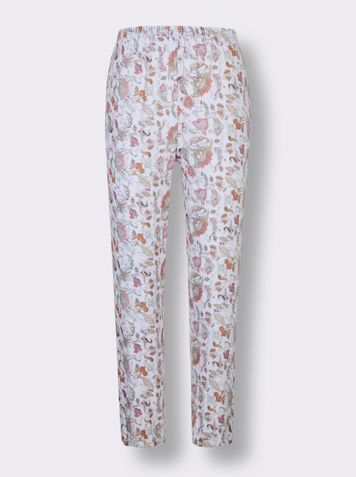 wäschepur Pyjama - wit/lichtgrijs bedrukt