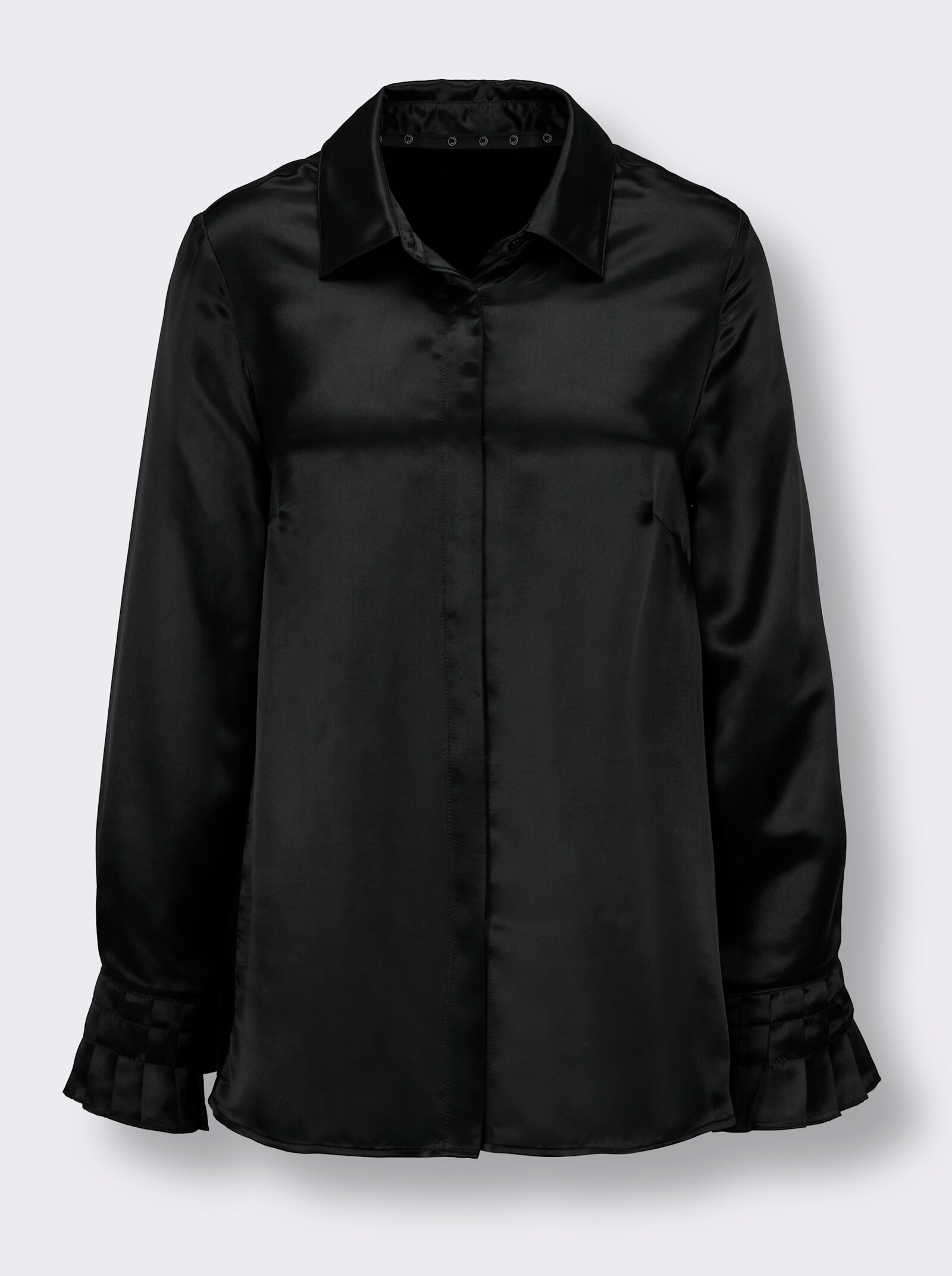 CREATION L PREMIUM Seidenbluse - schwarz