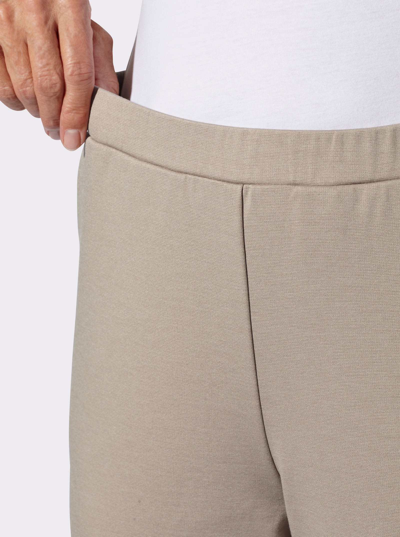 Schlupfhose mit 2 Taschen - sesam